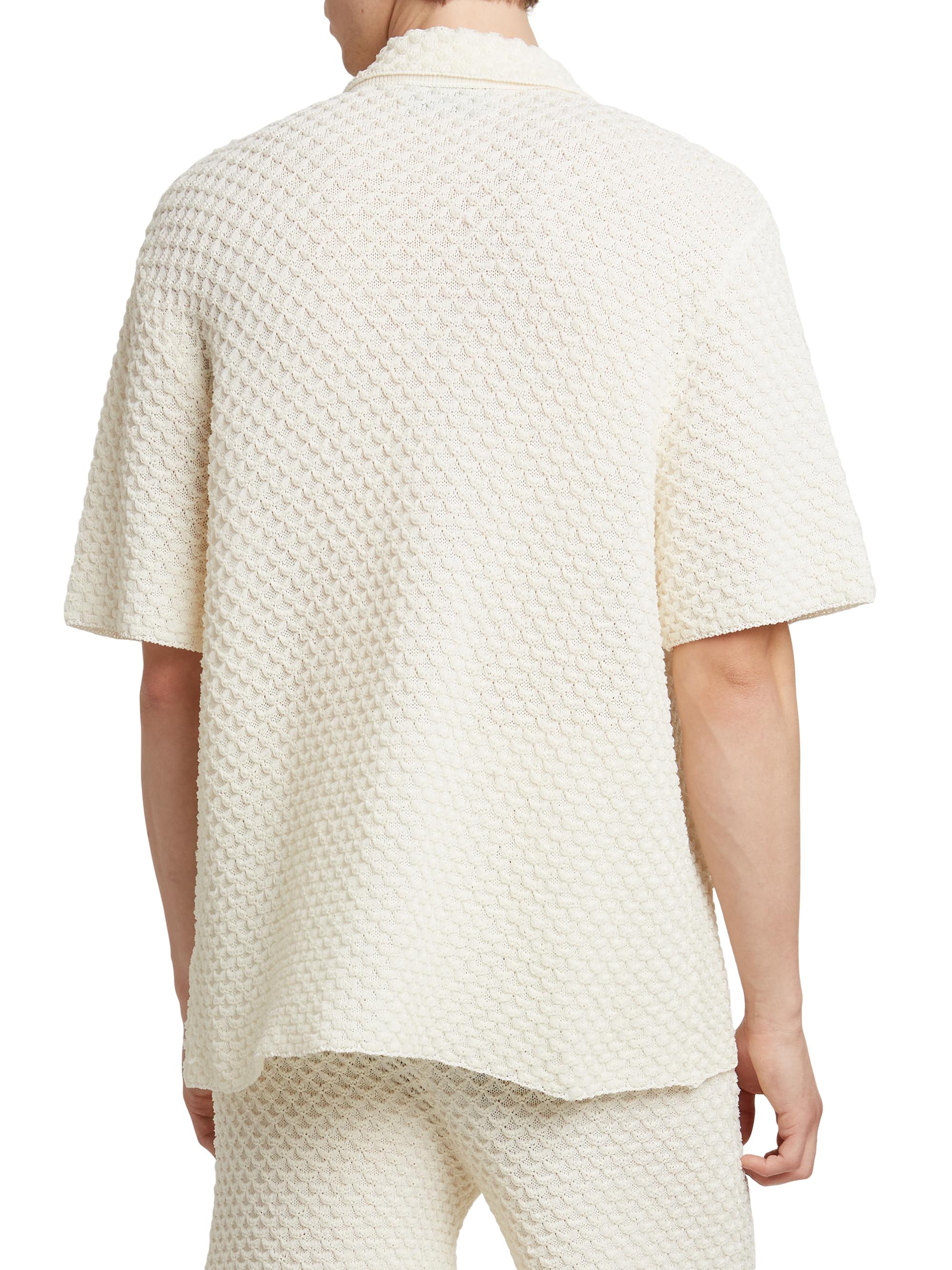 CASABLANCA 2023SS ニットシャツ M 美品 0400022170813_WHITE?wid=600&