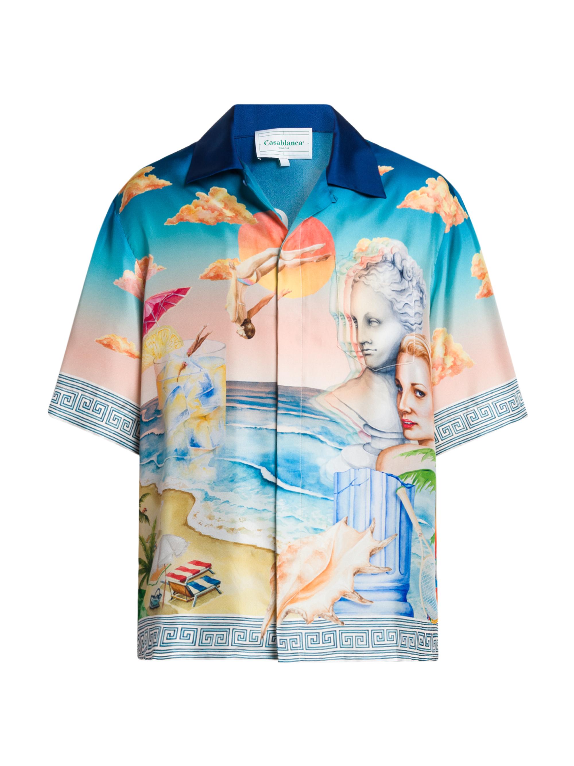 Casablanca Men's Printed Cuban Shirt - Le Pongeon