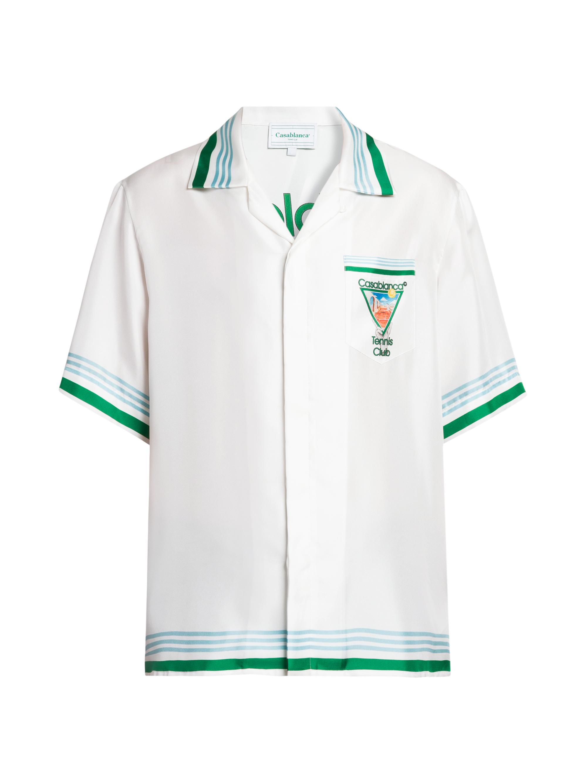 Casablanca Tennis Club Silk Shirt | Saks Fifth Avenue