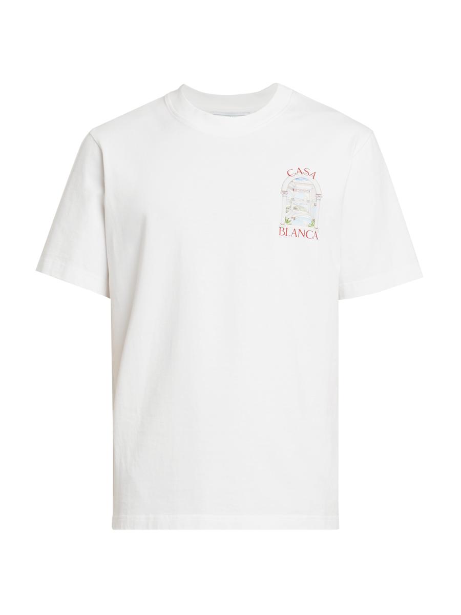 [CASABLANCA]「Le Passage」T シャツ Casablanca Le Passage Printed Cotton T-Shirt | Saks Fifth Avenue