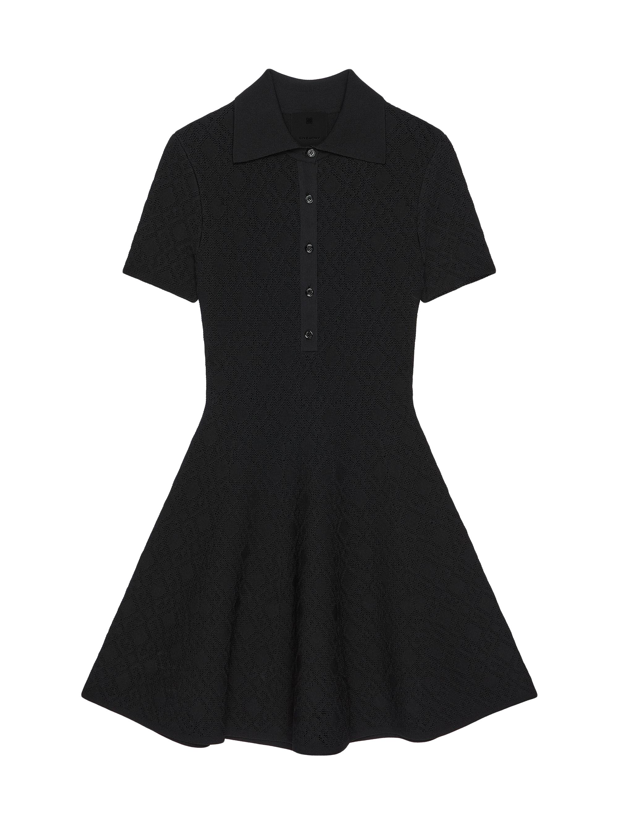 Givenchy Women's Polo Dress in Monogram Jacquard - Black