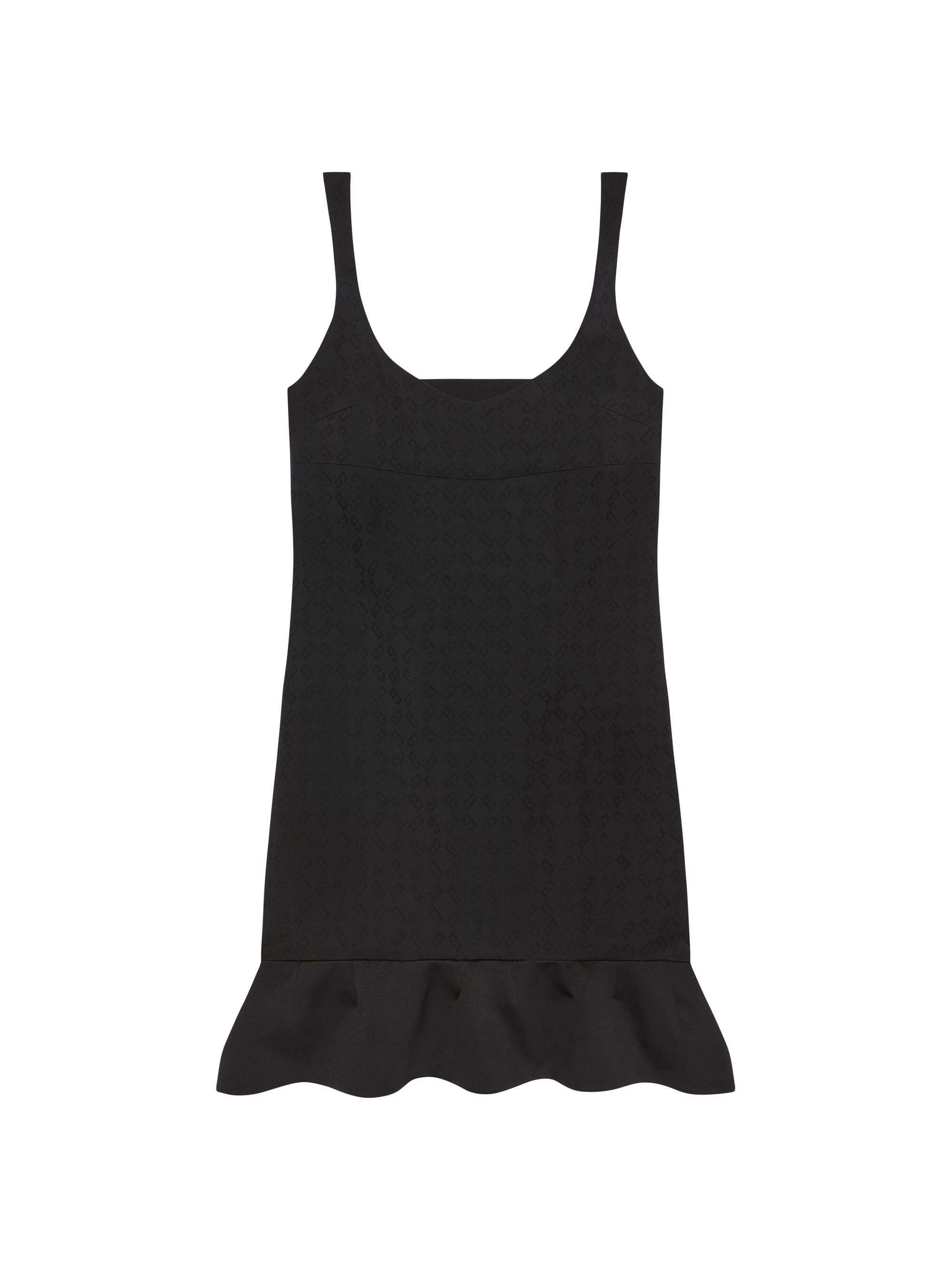 Givenchy Women's Dress in Monogram 72 Jacquard with Twisted Straps - Black
