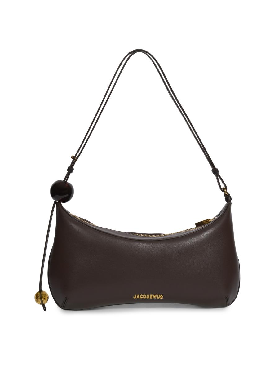 Jacquemus Le Grand Bisou Perle Leather Shoulder Bag | Saks Fifth