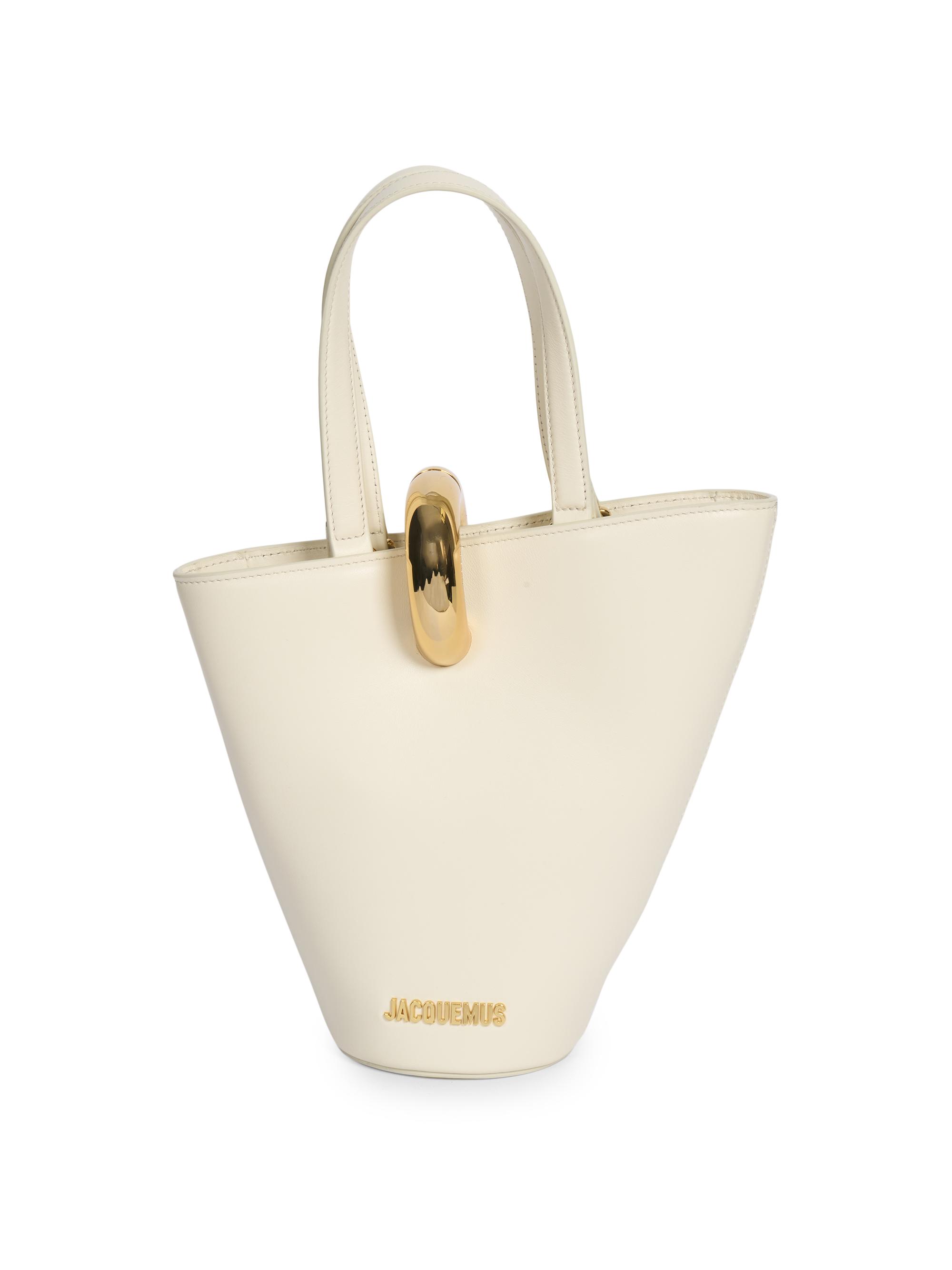 Jacquemus Women's Le Petit Bambola Leather Bucket Bag - Light
