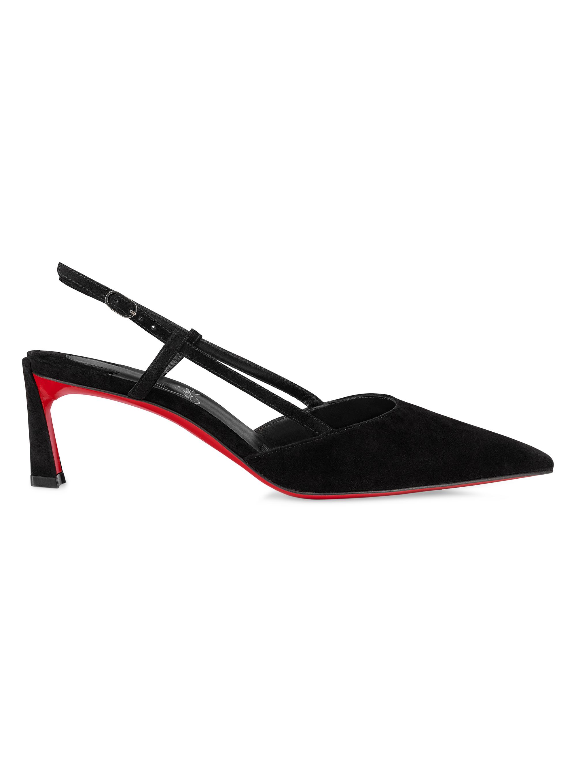 Christian Louboutin Women's Condoroline 55MM Velvet Pumps - Black