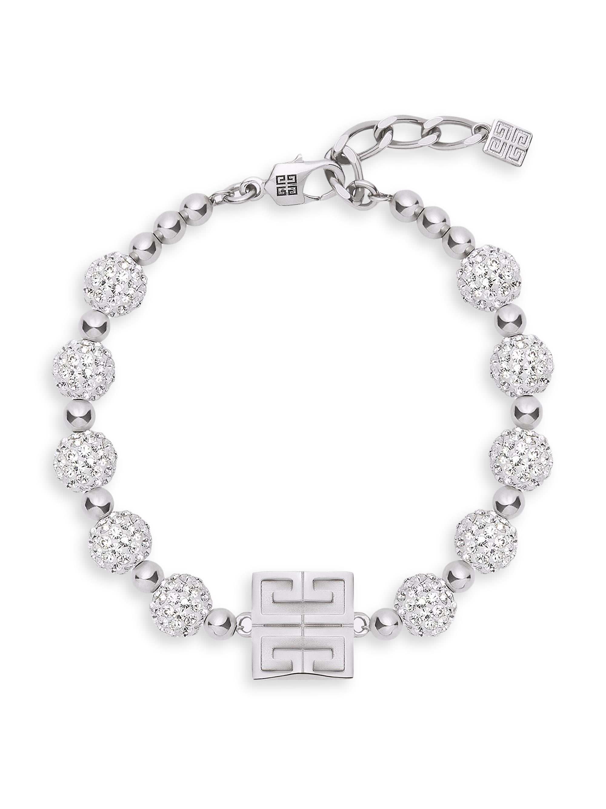 Givenchy Women's 4G Bracelet in Metal with Crystals - Silvery