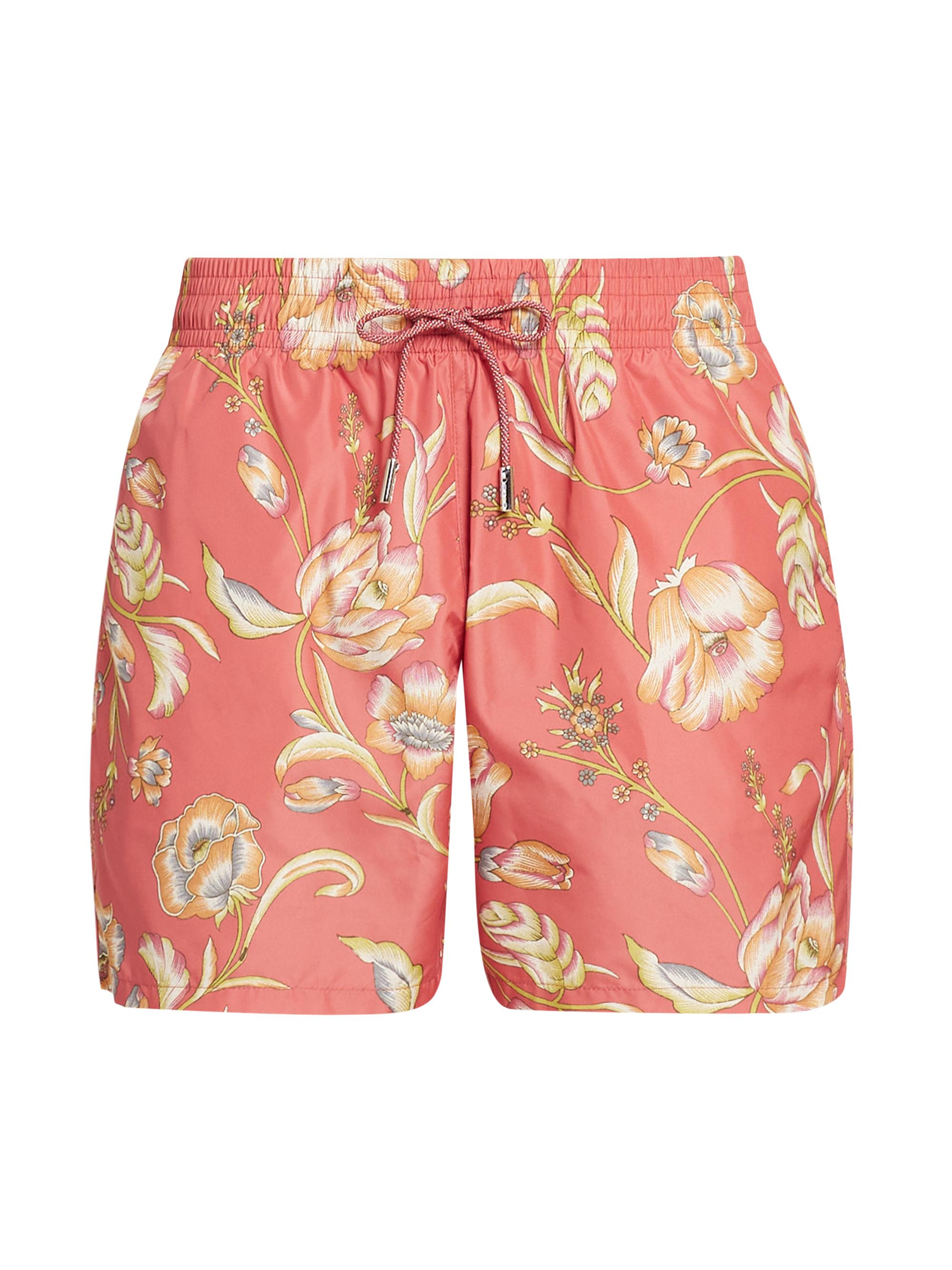 Etro Men's Floral Swim Trunks - Red