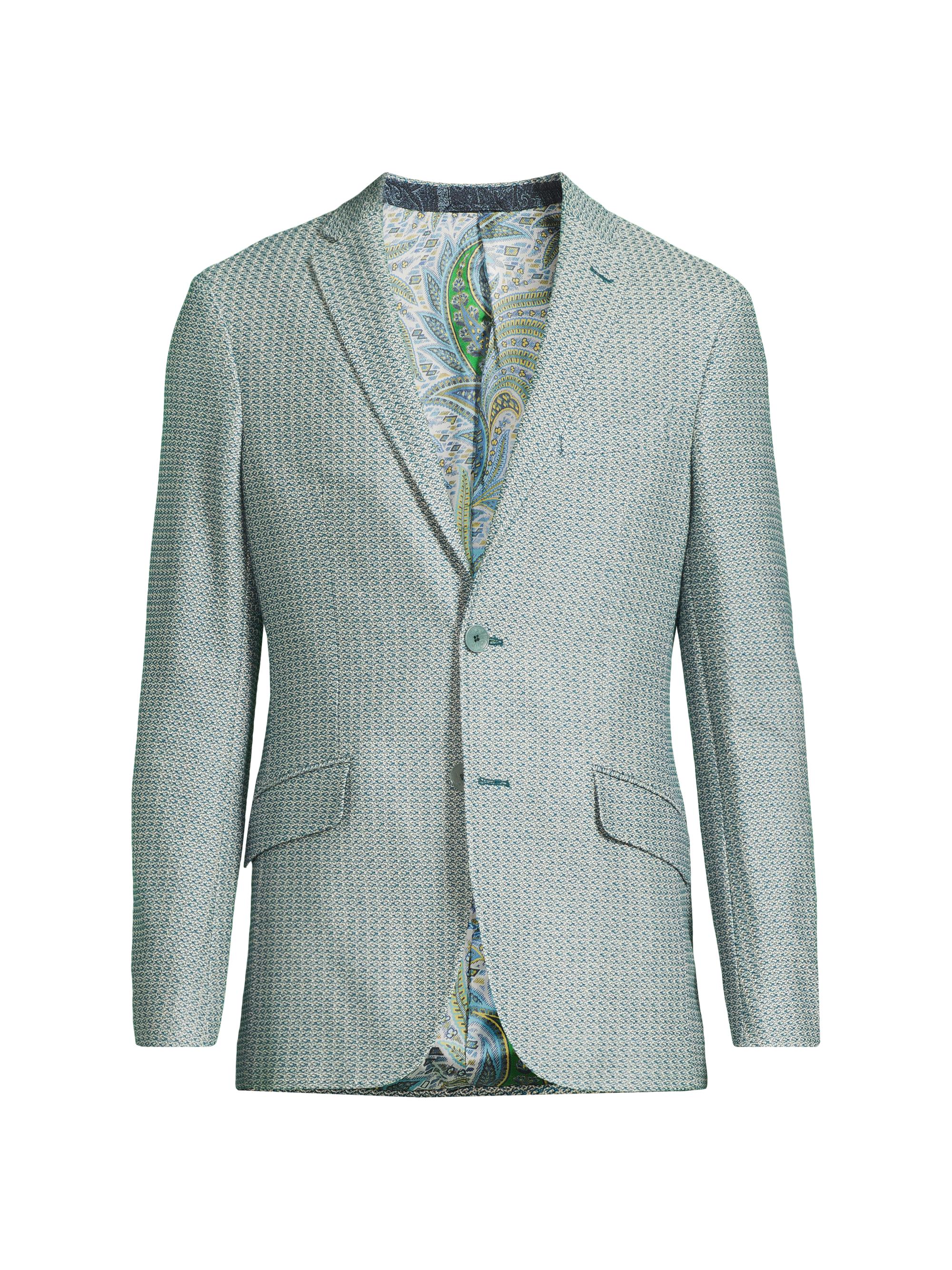 Etro Men's Textured Cotton Sportcoat - Green