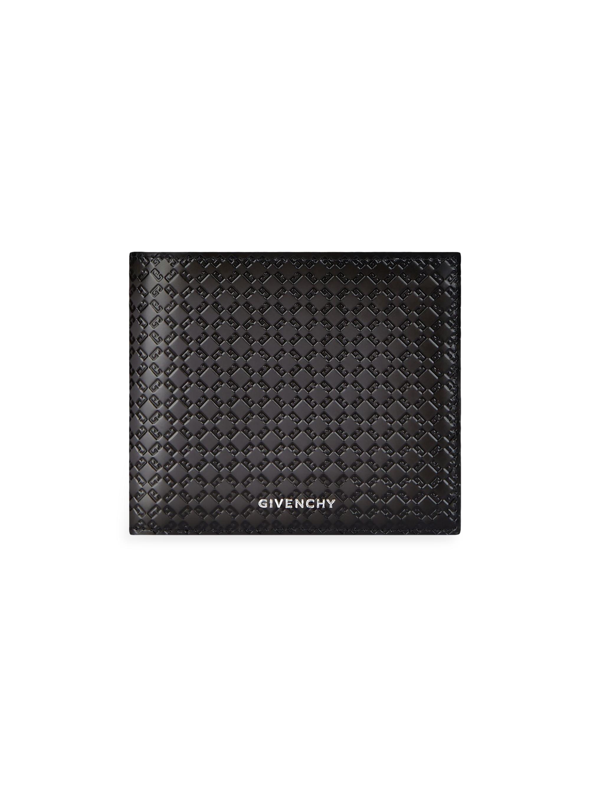 Givenchy Men's Wallet in Monogram 72 Leather - Dark Grey