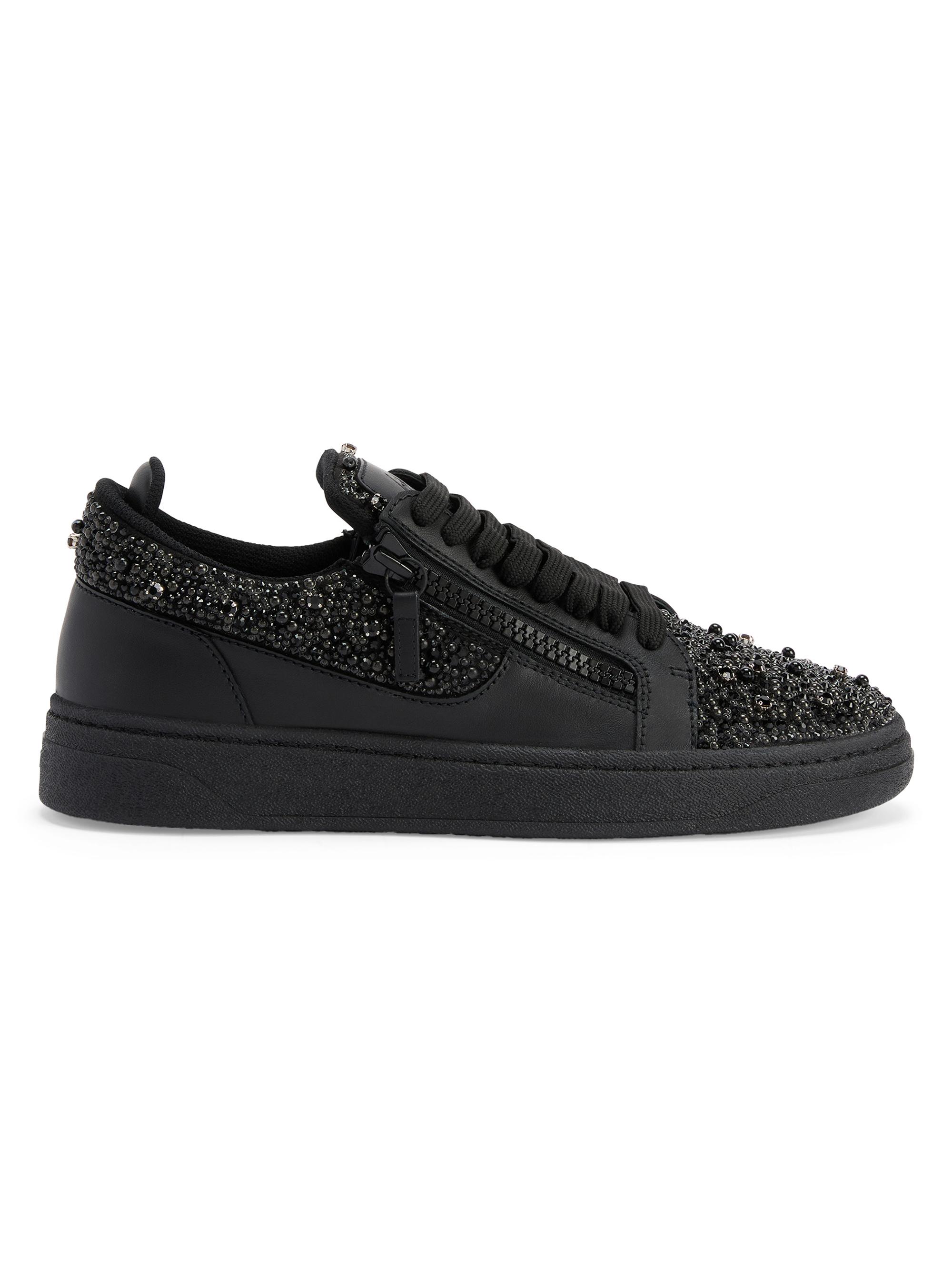 Giuseppe Zanotti Beaded Leather Low-Top Sneakers | Saks Fifth Avenue