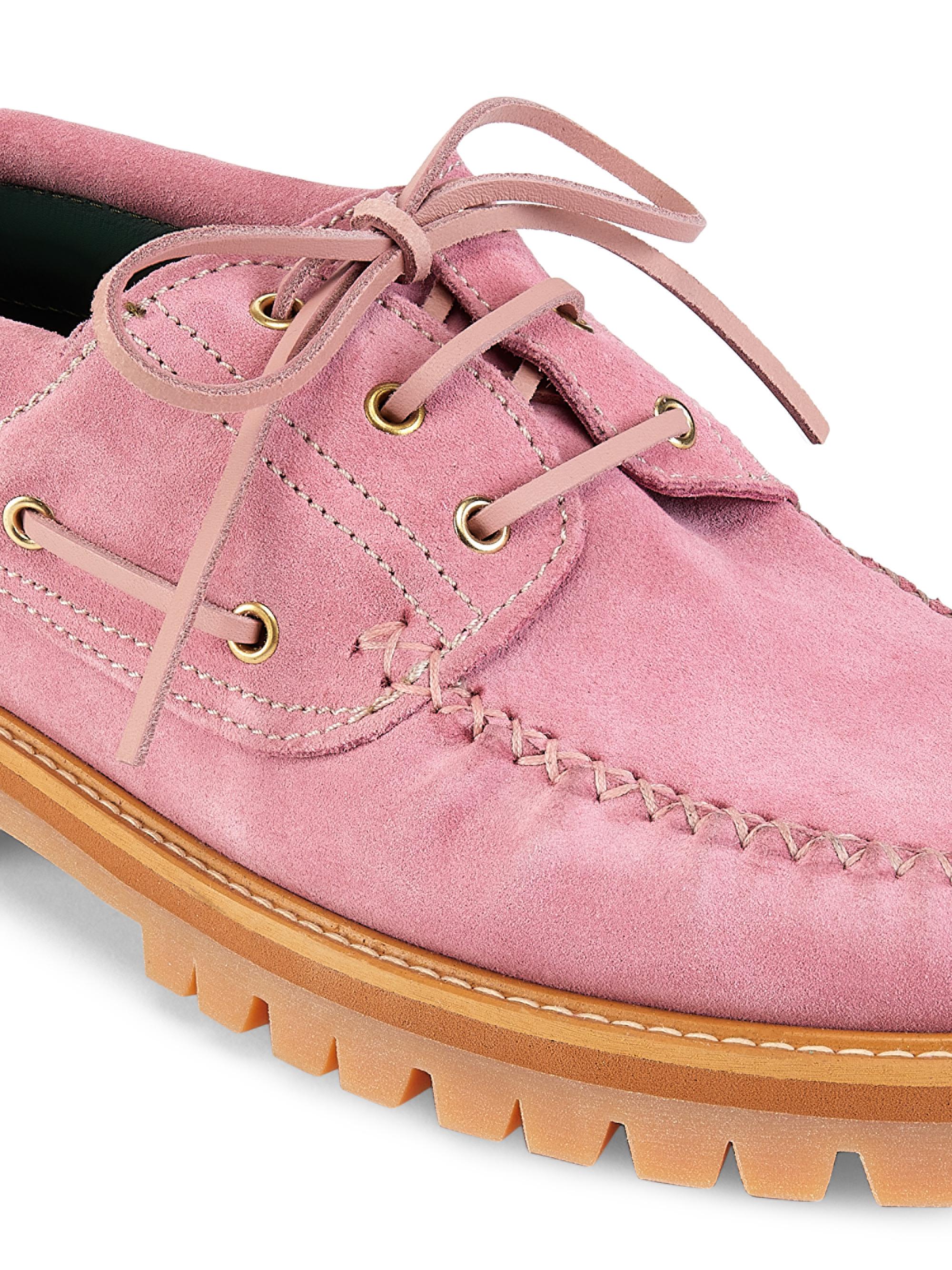 Vinny's Aztec Suede Boat Shoes | Saks Fifth Avenue