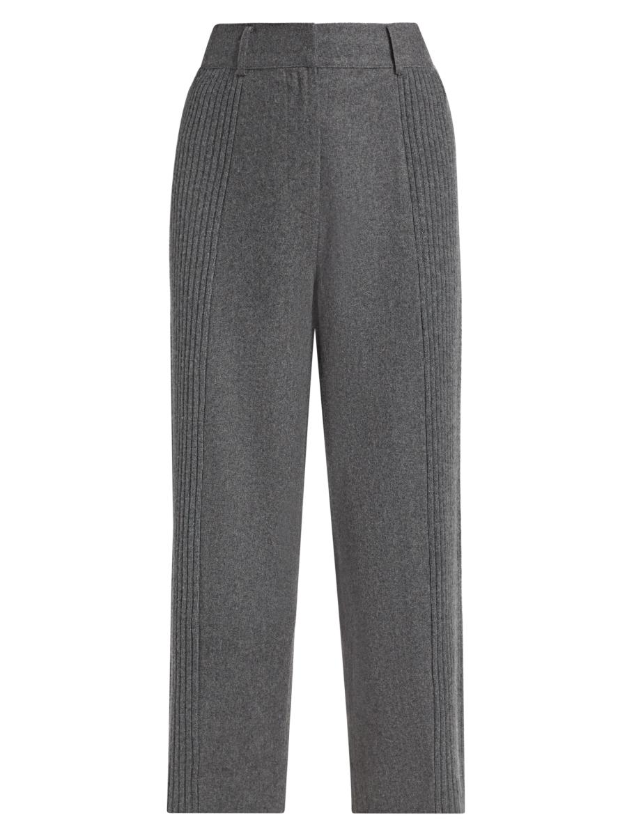 ☆Straight Leg Wool-Blended Pants/KIMHEKIM☆ Straight Leg Wool-Blended Pants (Black) - KIMHĒKIM