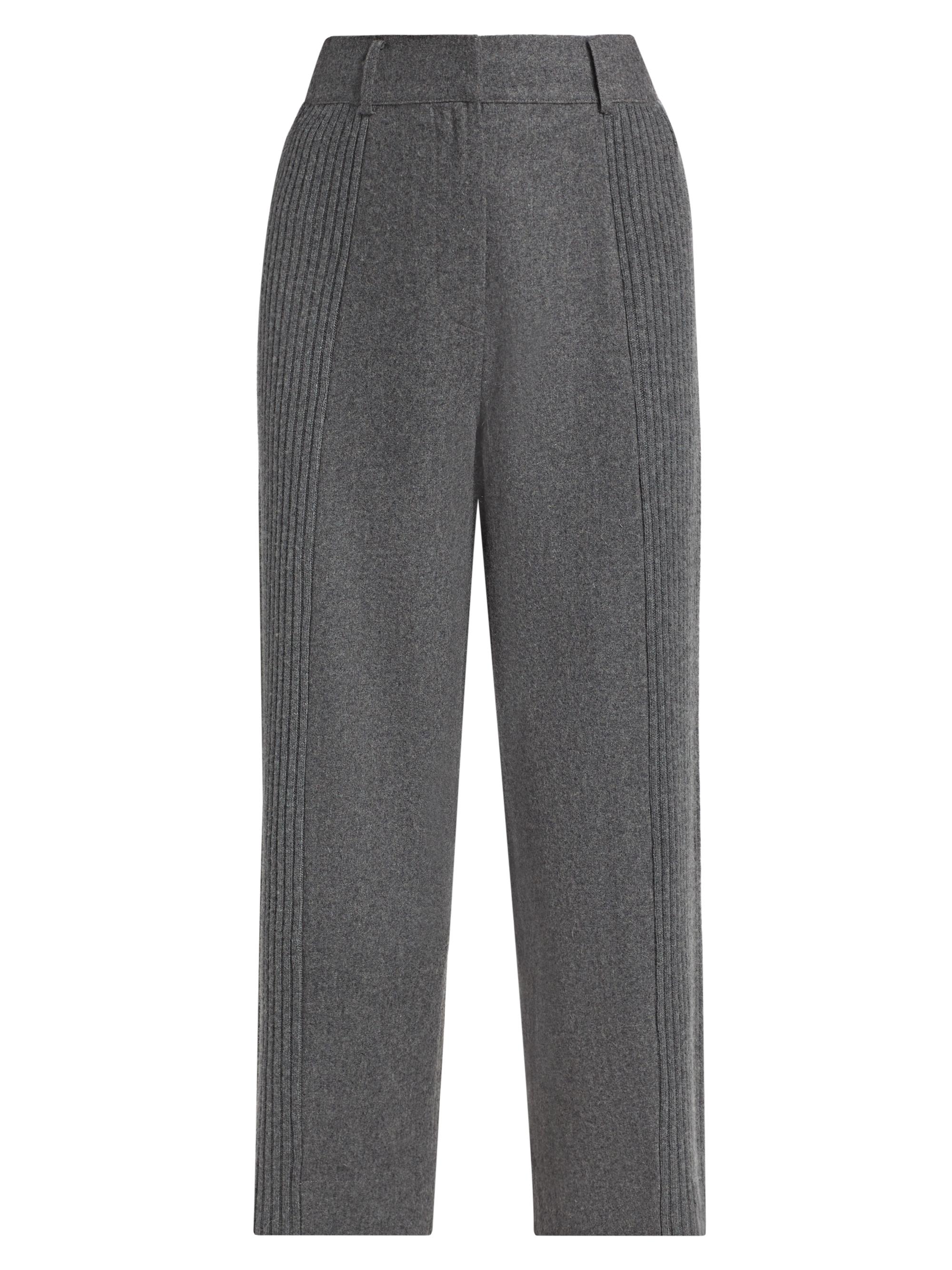 Naadam Wool-Blend Rib-Knit Wide-Leg Crop Pants | Saks Fifth Avenue