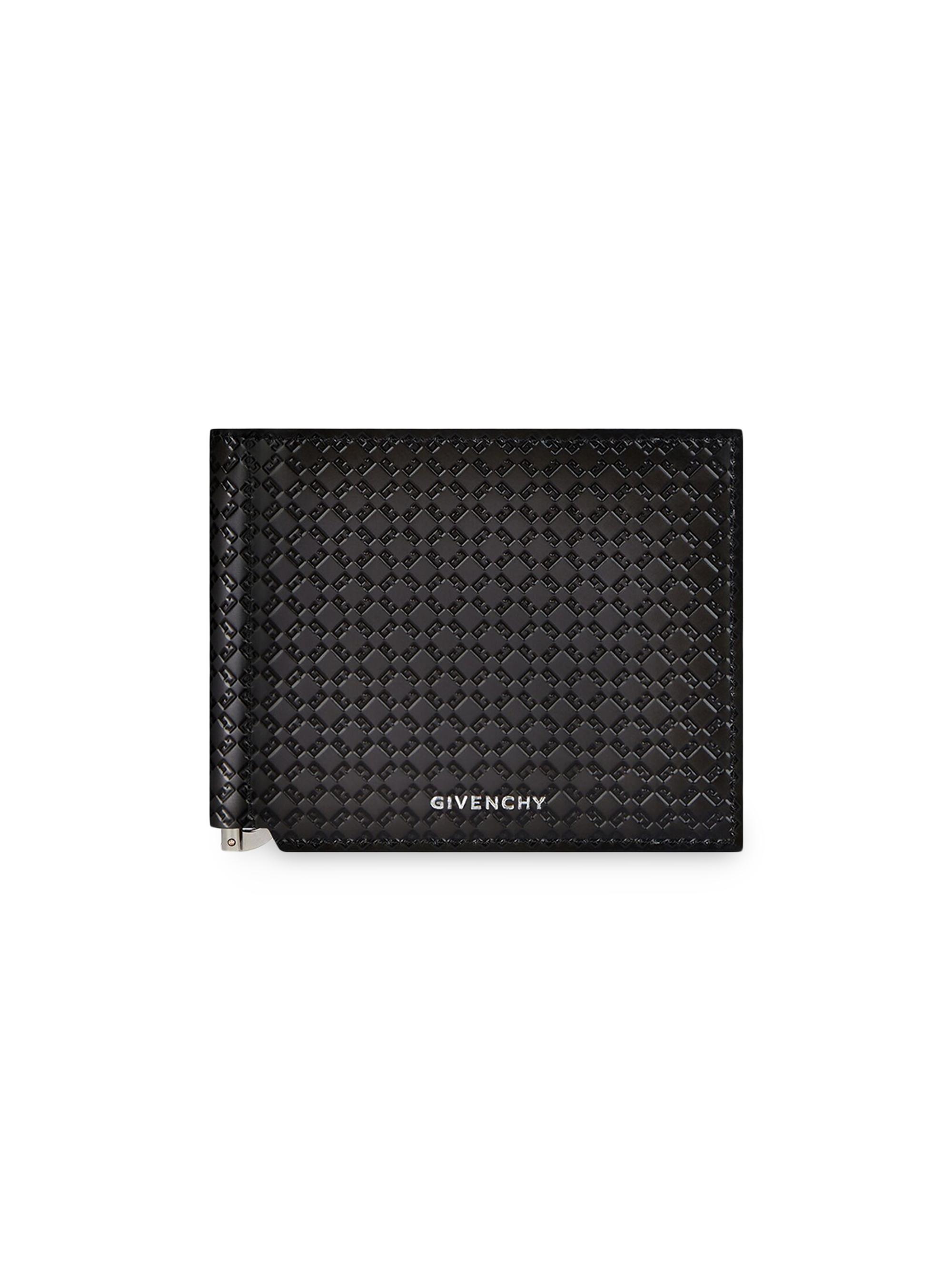 Givenchy Men's Wallet in Monogram 72 Leather - Dark Grey