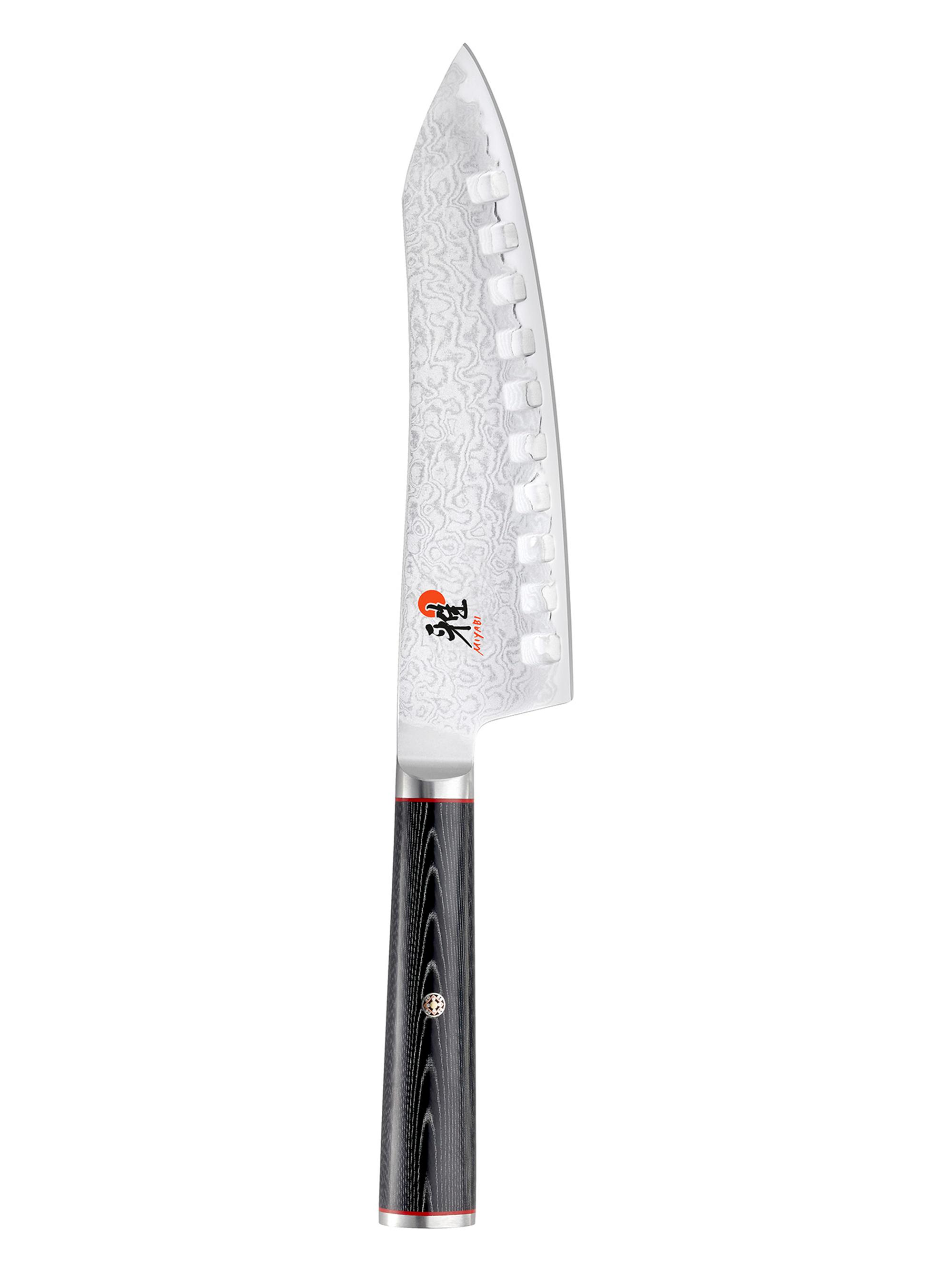 Miyabi Kaizen 7''Hollow Edge Rocking Santoku Knife - Stainless Steel