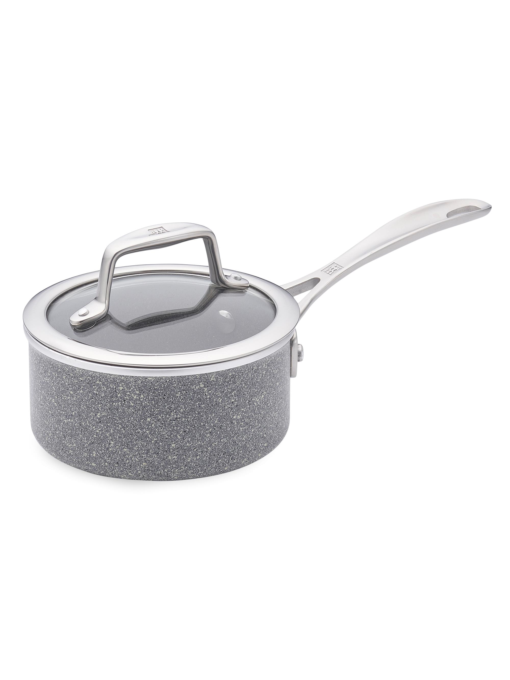 ZWILLING J.A. Henckels Vitale Aluminum Nonstick Saucepan with Lid - Grey 1