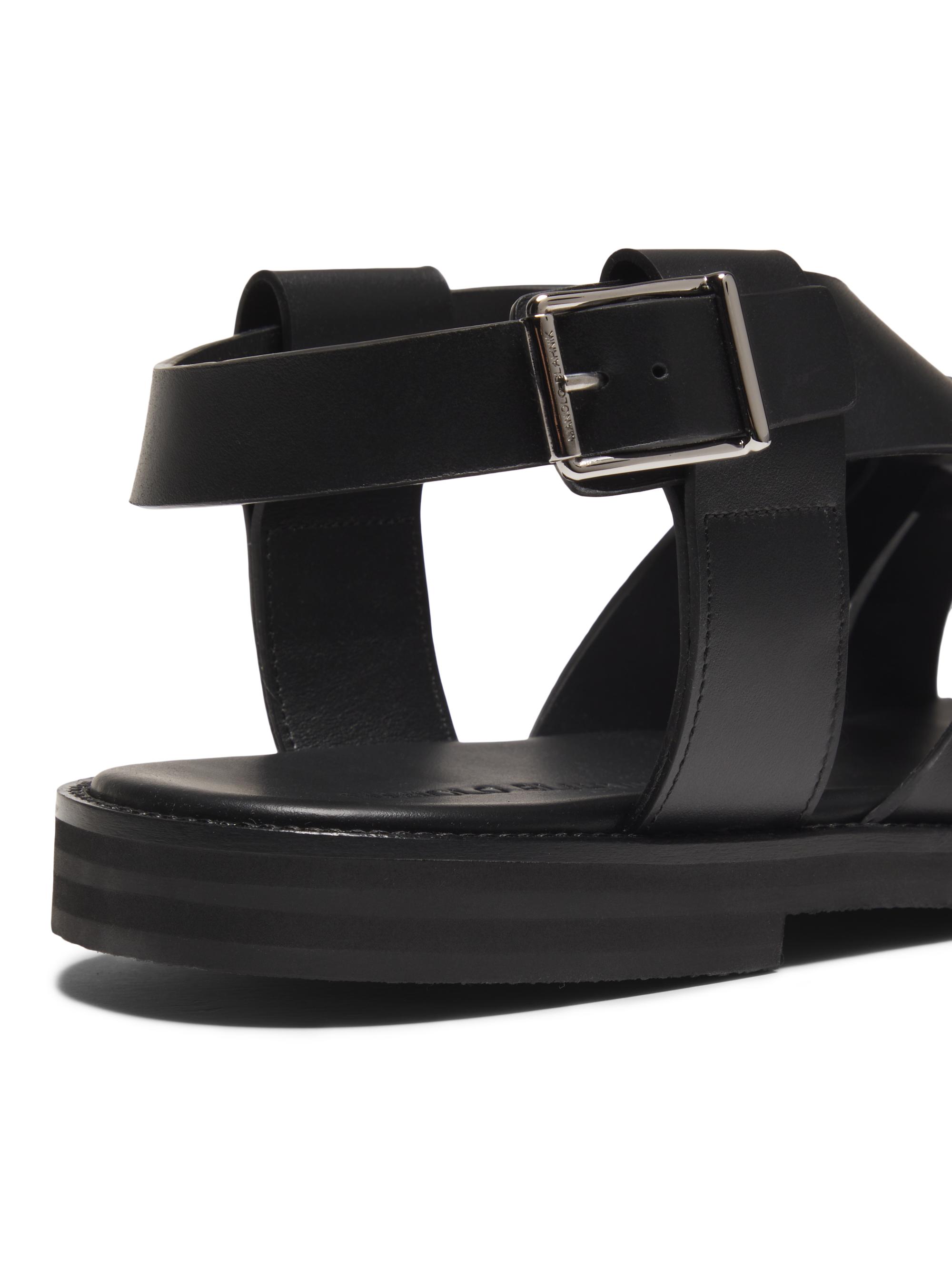 Manolo Blahnik Zale Fisherman Leather Sandals | Saks Fifth Avenue