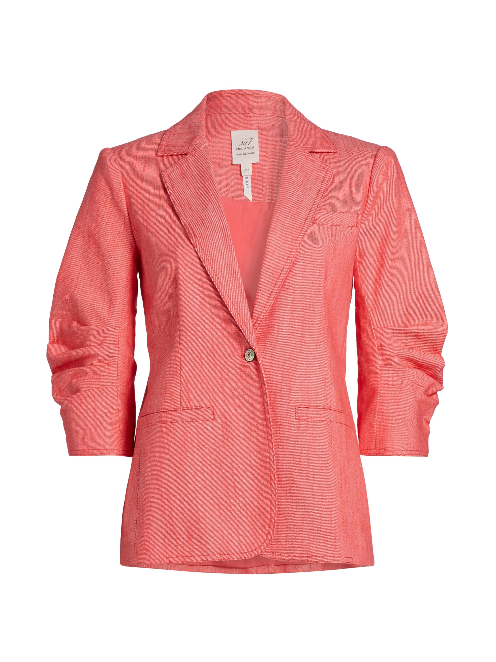 Cinq à Sept Women's Khloe Stretch Denim Blazer - Cherry Lemon