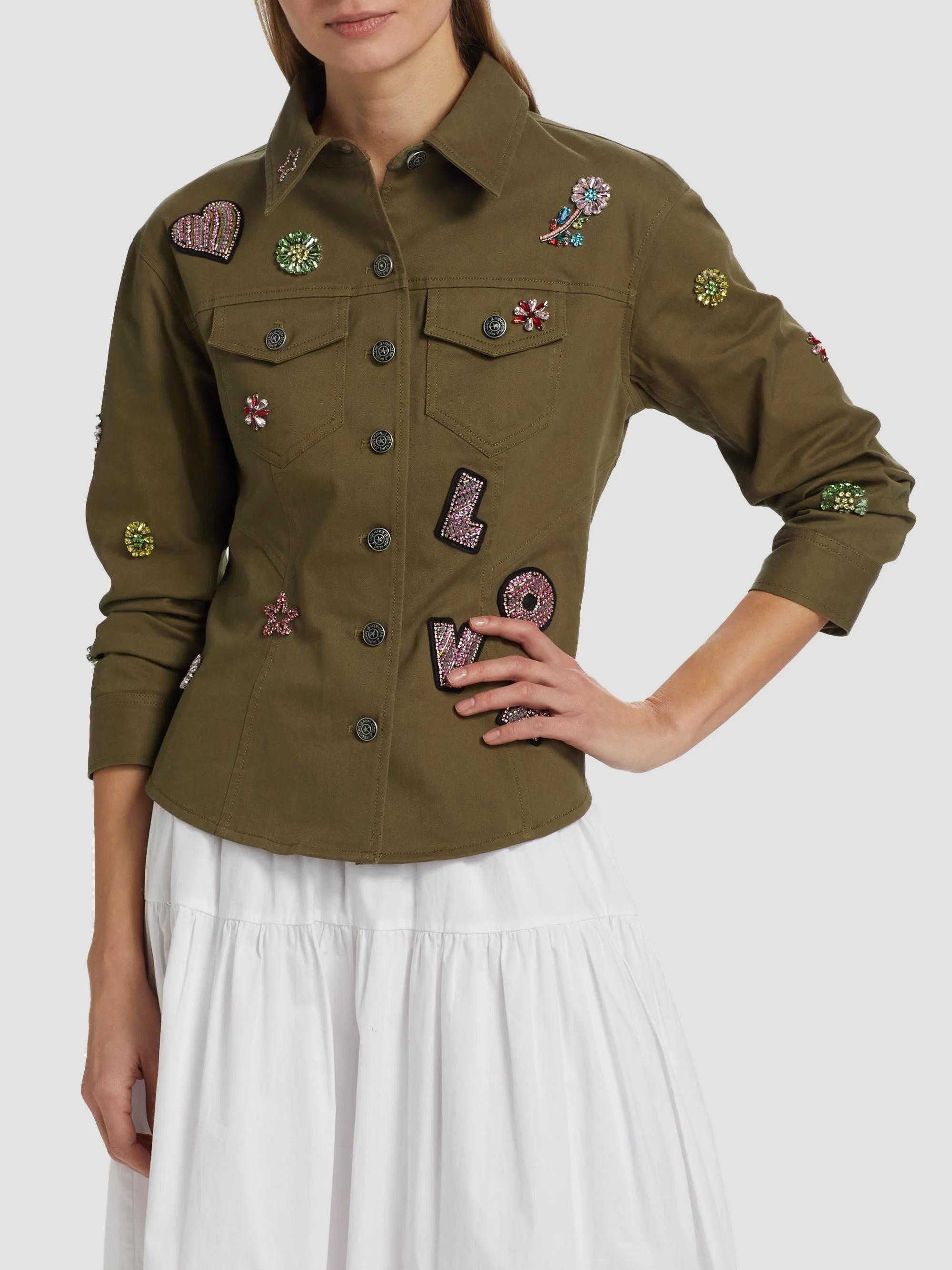 Cinq à Sept Ditsy Love Scrunched-Sleeve Canyon Jacket | Saks Fifth