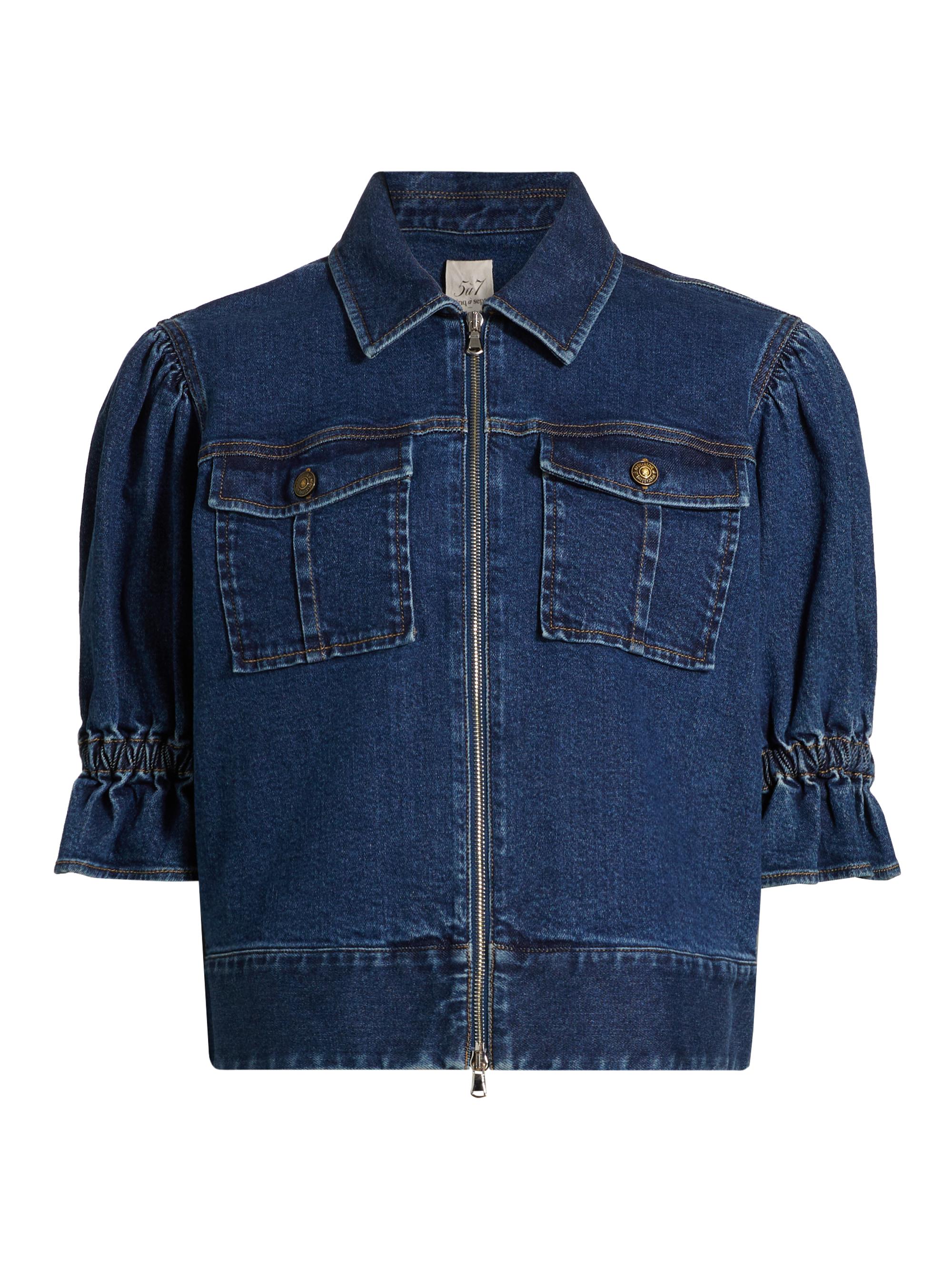 HOLIDAY PUFF SLEEVE DENIM JACKET Ⅱ 0400022173967_OCEAN?wid=830&