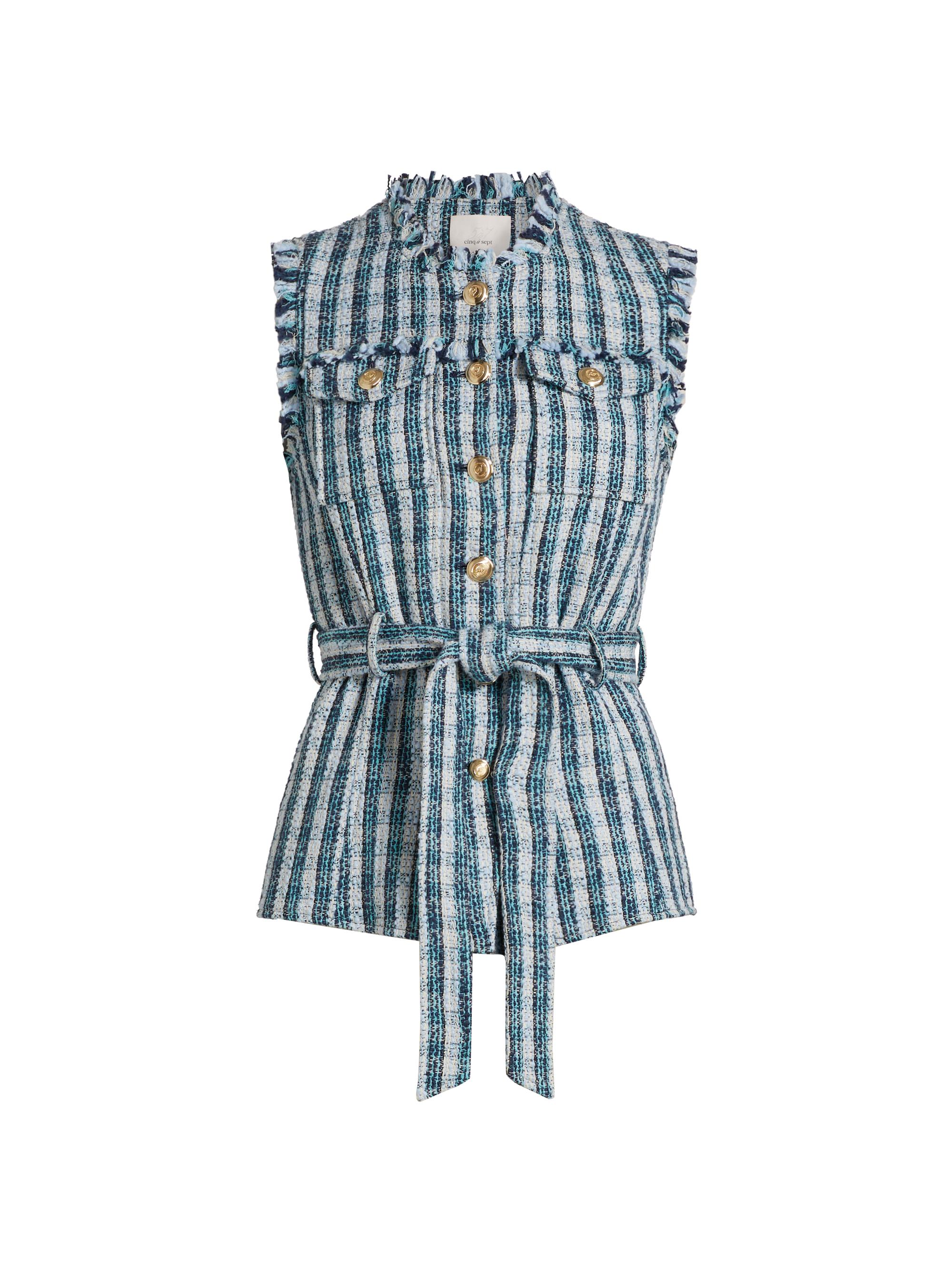 Cinq à Sept Matilda Renee Tweed Vest | Saks Fifth Avenue