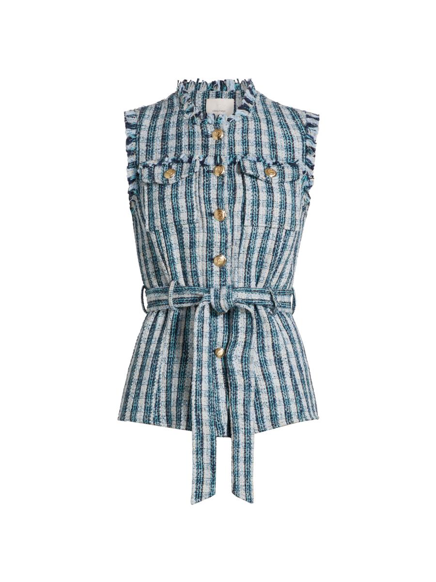 ベスト/ジレ louren slub tweed shape vest louren slub tweed shape vestの通販 by もも's shop｜ラクマ