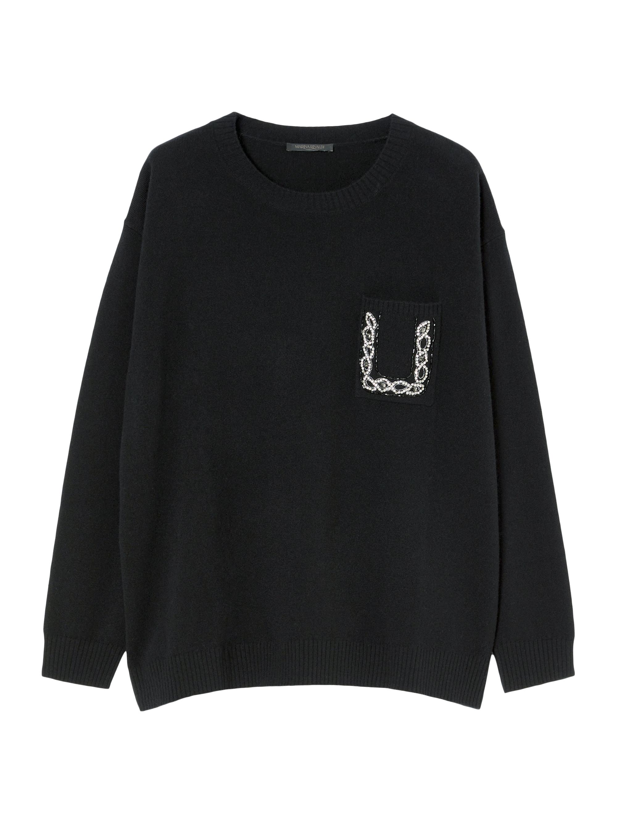 Marina Rinaldi Women's Talento Embellished Sweater - Black