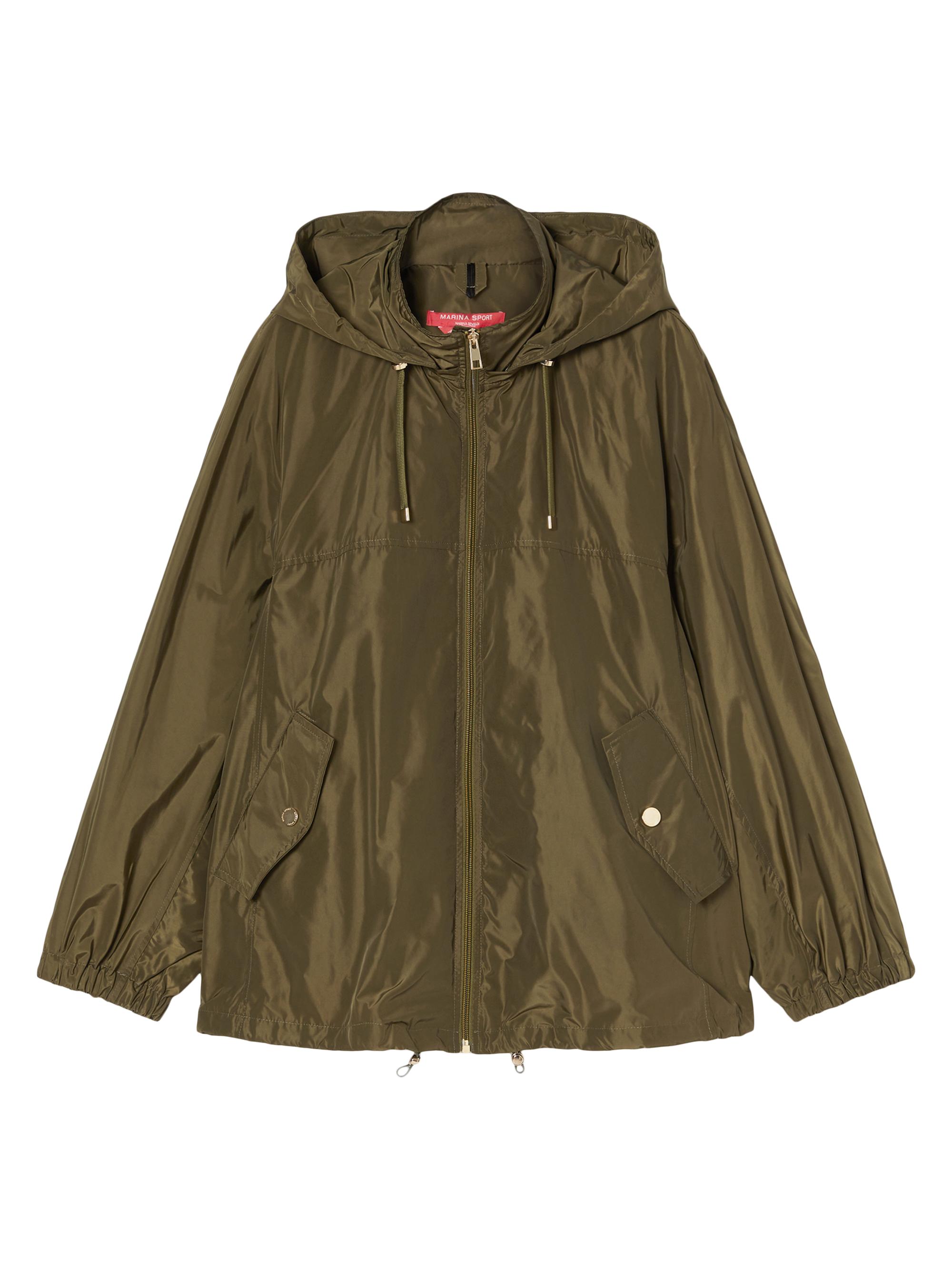 Marina Rinaldi Women's Plus Francia Hooded Zip-Up Raincoat - Kaki