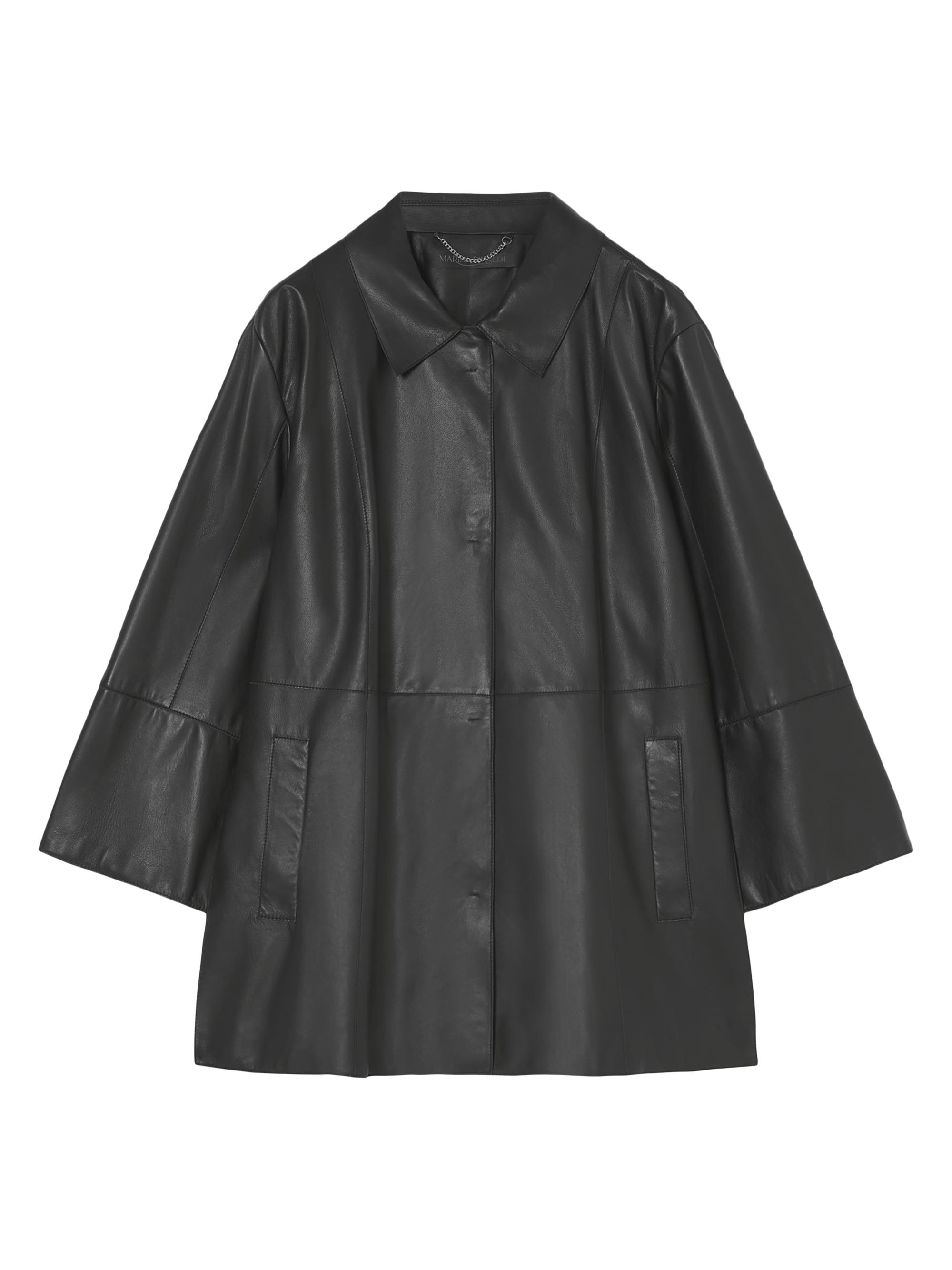 Marina Rinaldi Women's Plus Magico Leather Jacket - Black