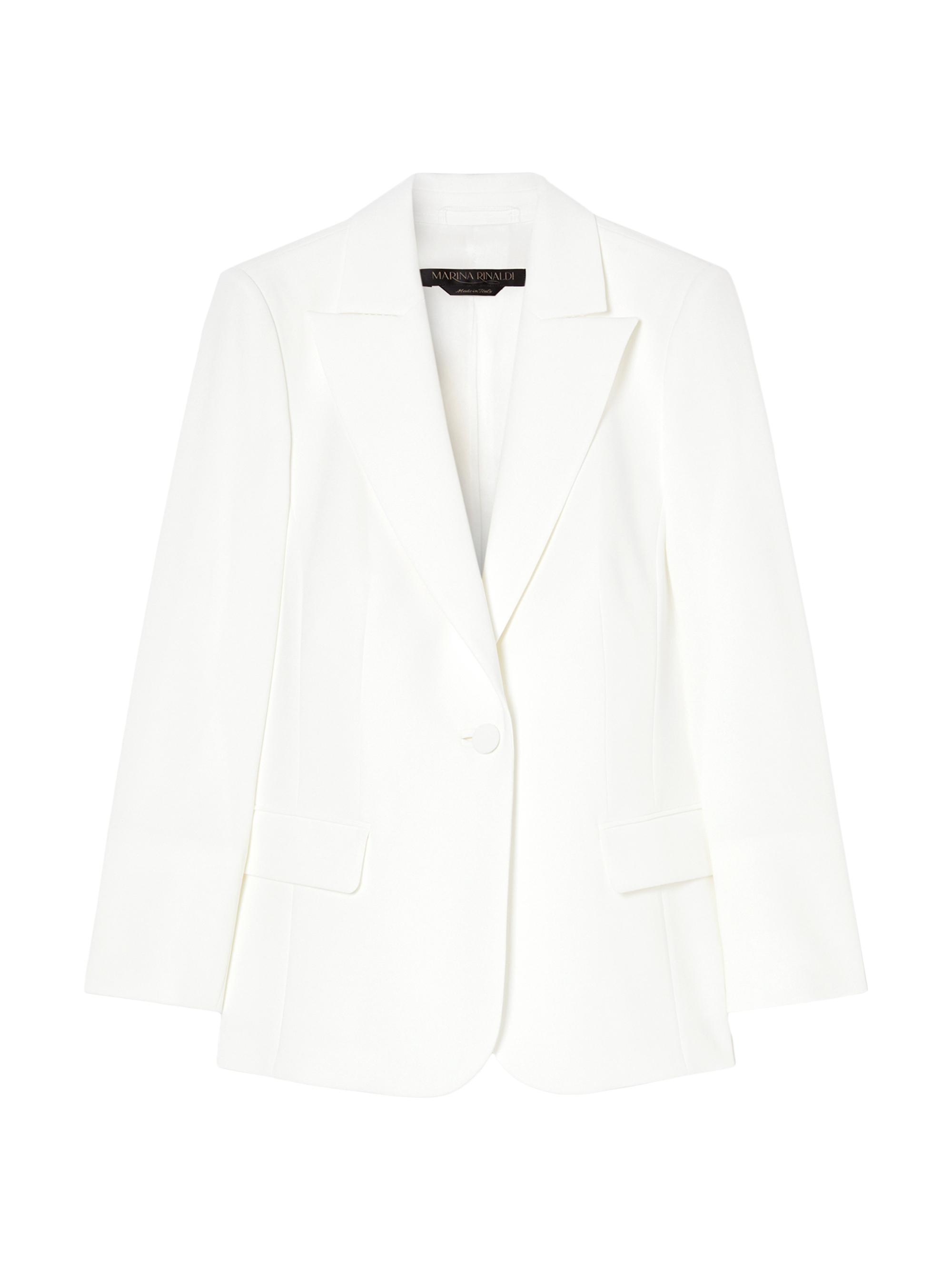 Marina Rinaldi Women's Plus Acqua Single-Breasted Blazer - White