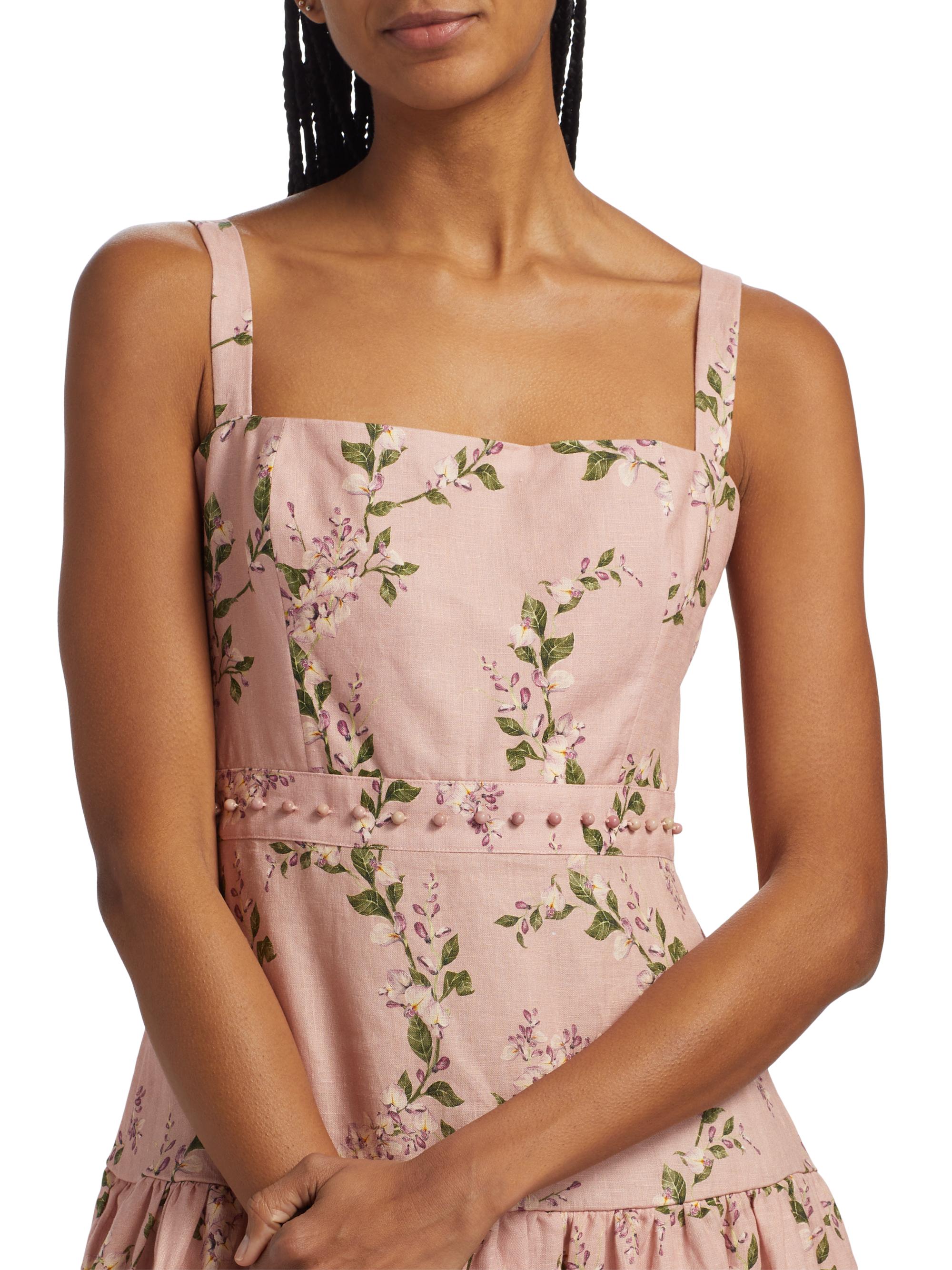 Agua by Agua Bendita Lima Orquidea Linen Maxi Dress | Saks Fifth Avenue
