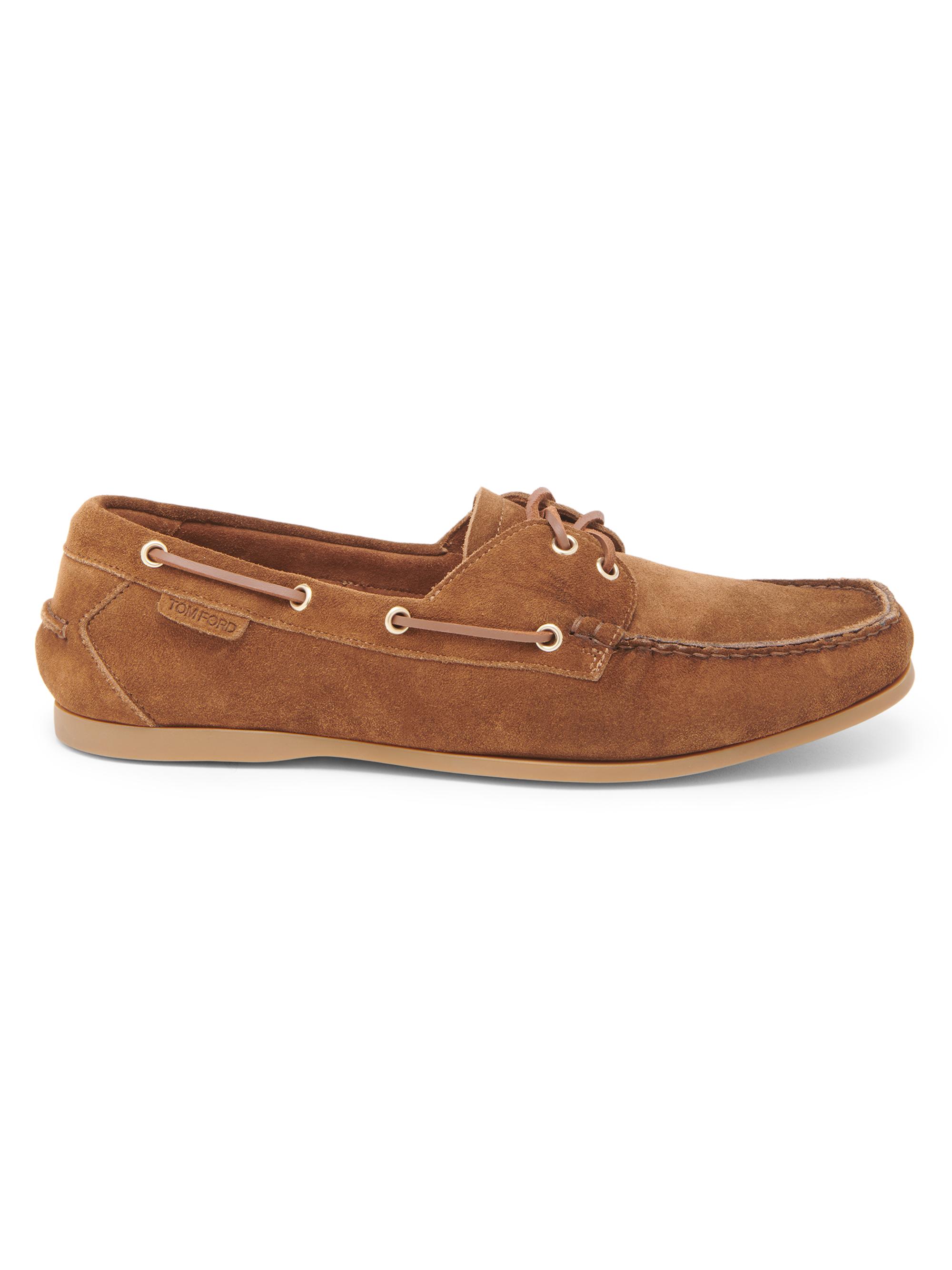 TOM FORD Robin Suede Boat Shoes Saks Fifth Avenue