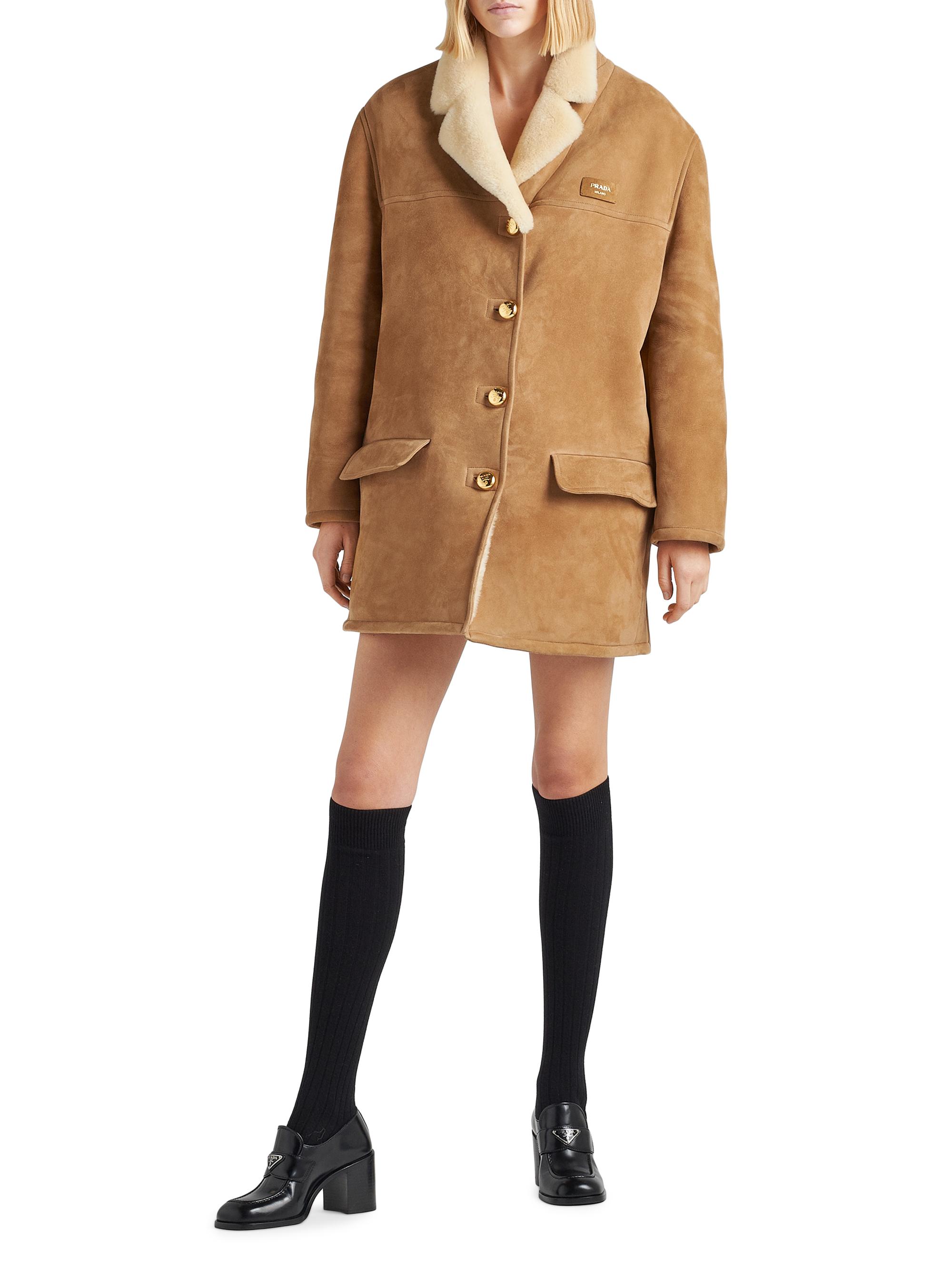 Shop Prada Shearling Coat | Saks Fifth Avenue
