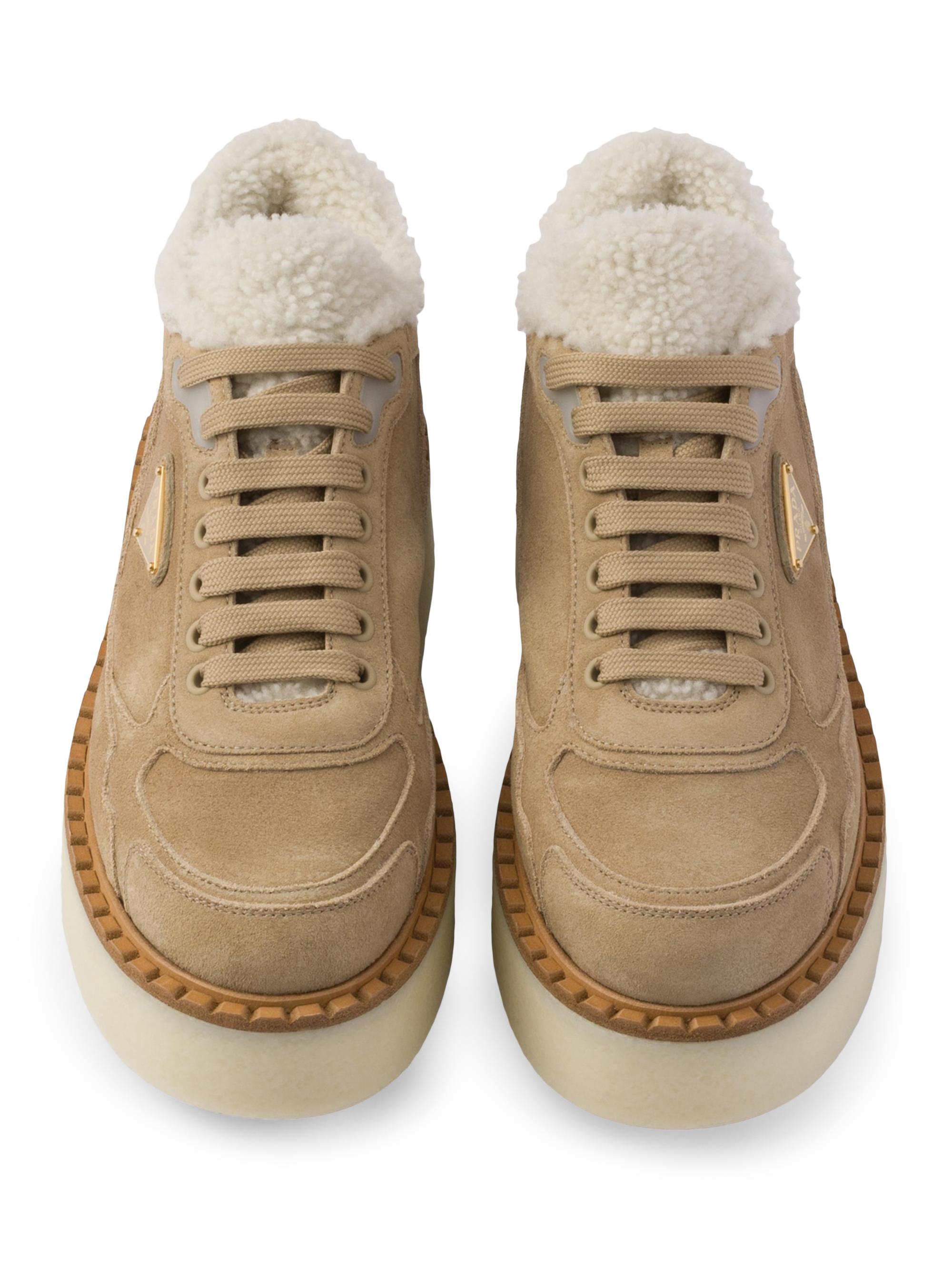 Prada Suede Mid-Top Sneakers | Saks Fifth Avenue