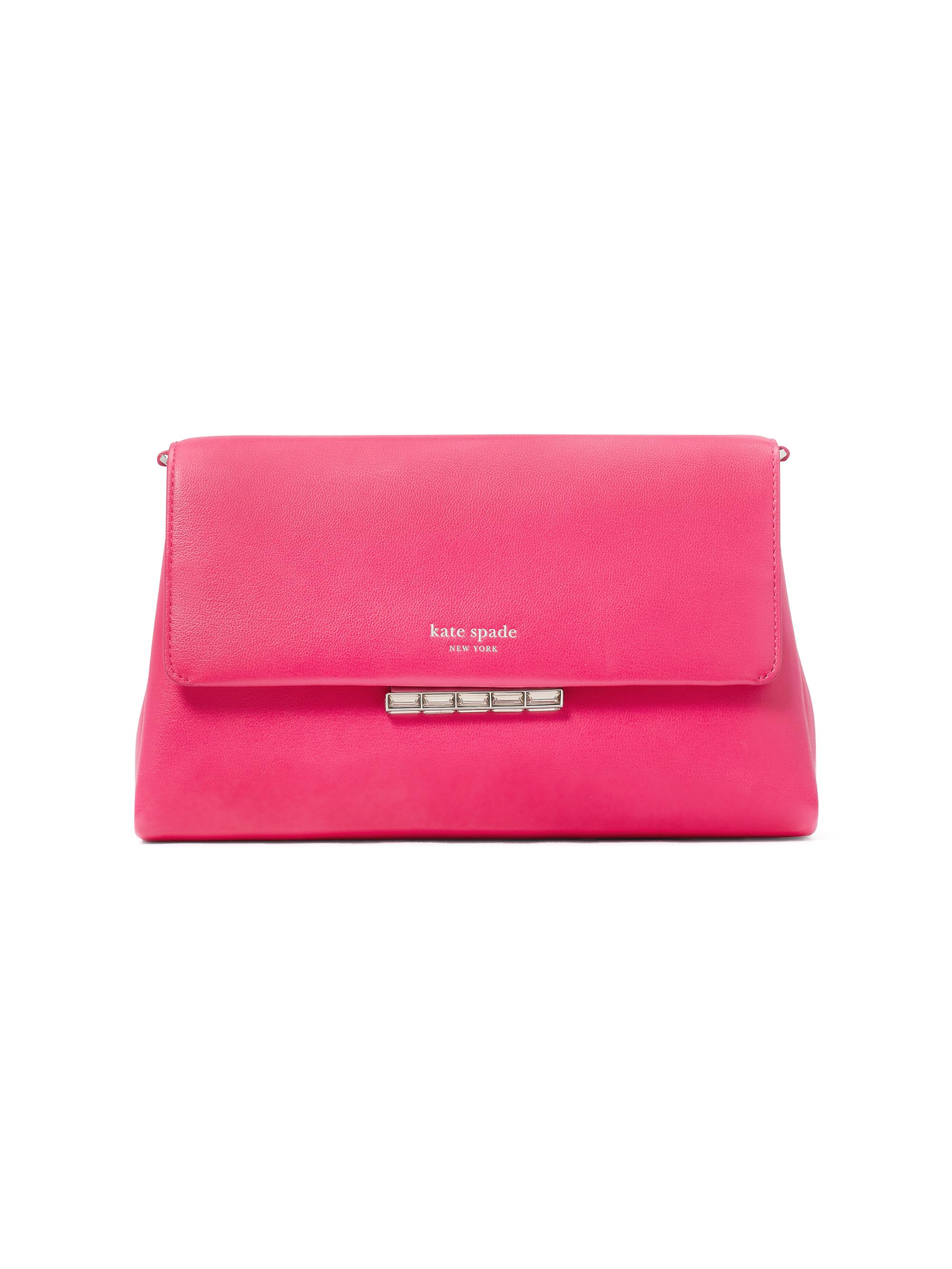 kate spade new york Grace Embellished Leather Clutch | Saks Fifth