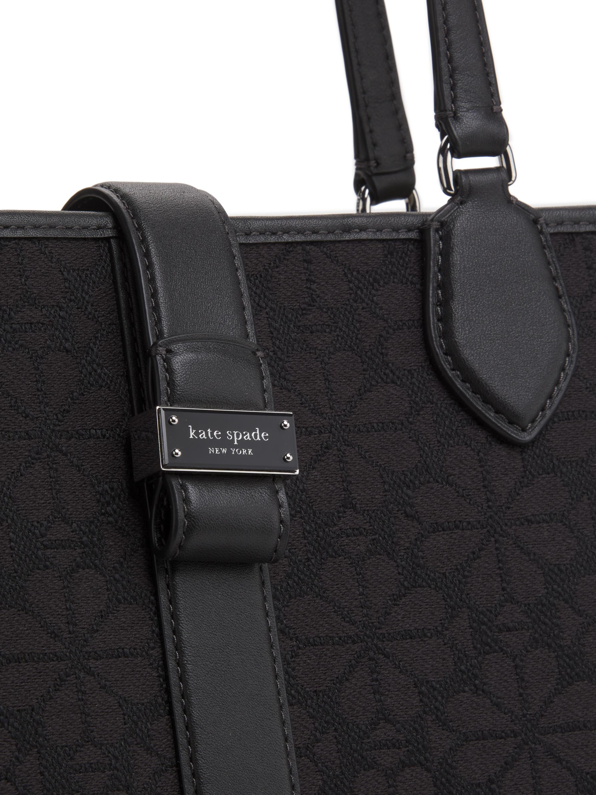 kate spade new york Spade Flower Jacquard Leather Tote Bag