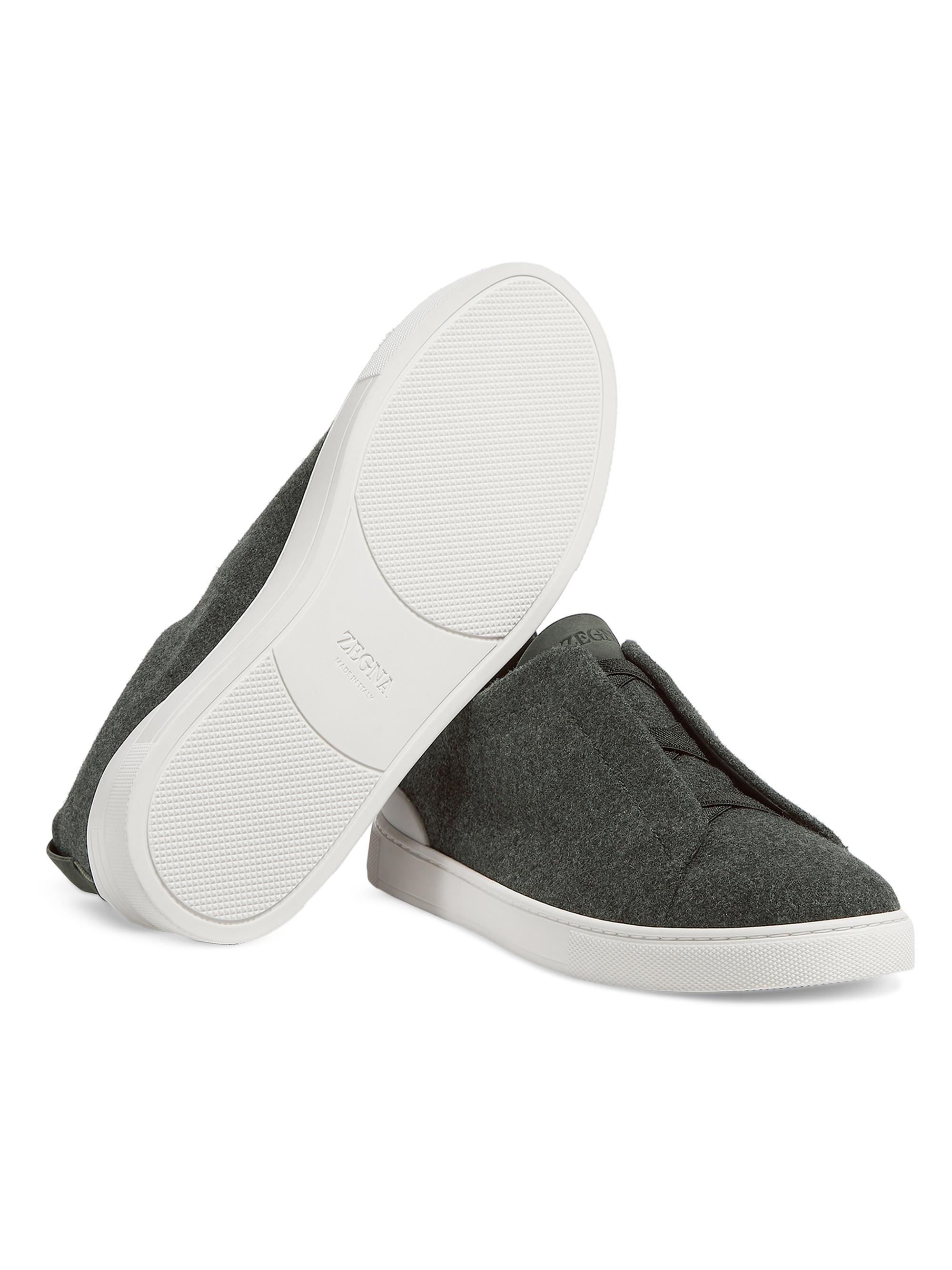 ZEGNA Oasi Cashmere Triple Stitch Sneakers | Saks Fifth Avenue
