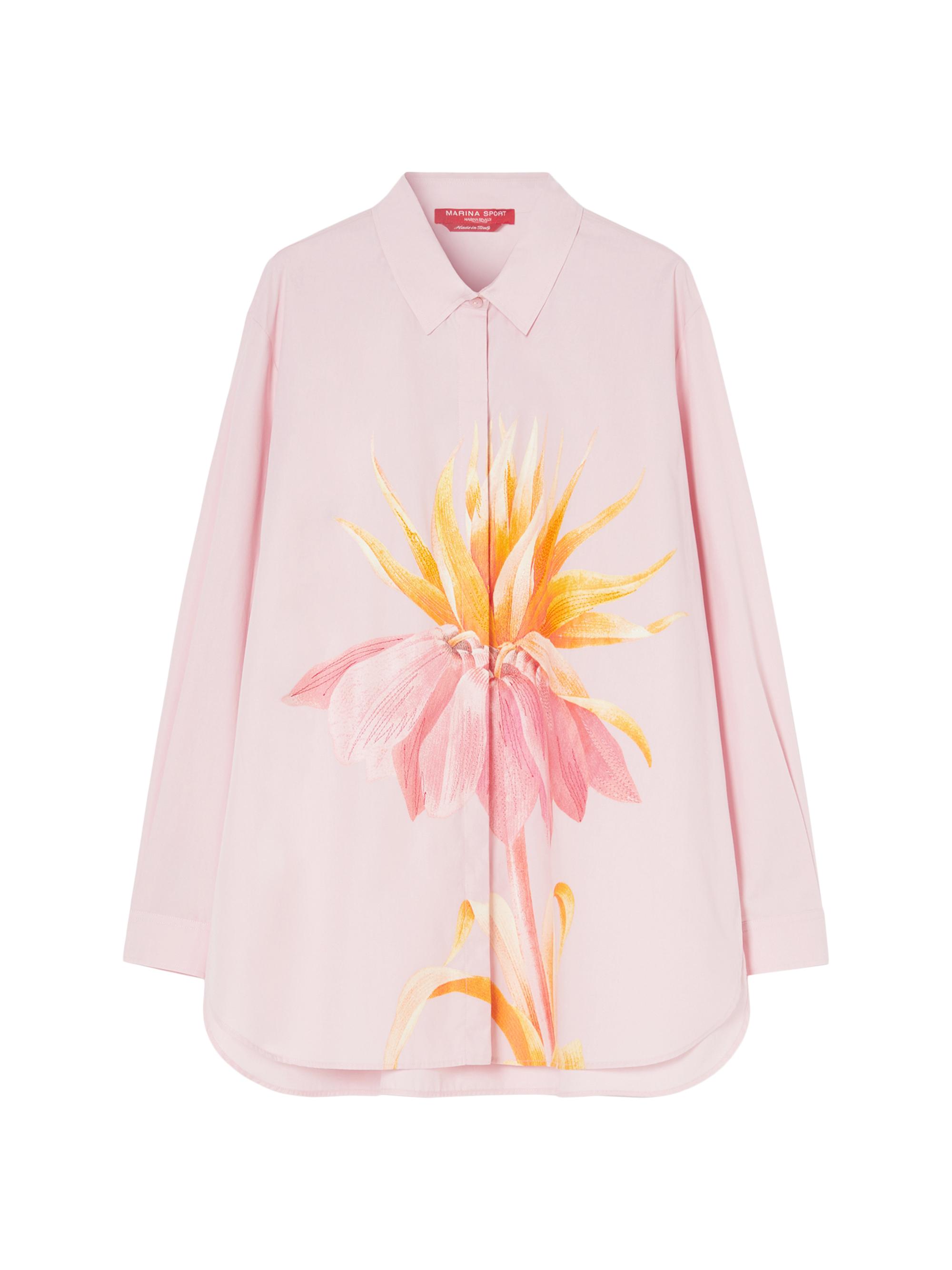 Marina Rinaldi Women's Plus Tartufo Embroidered Floral Button-Front Shirt - Pink