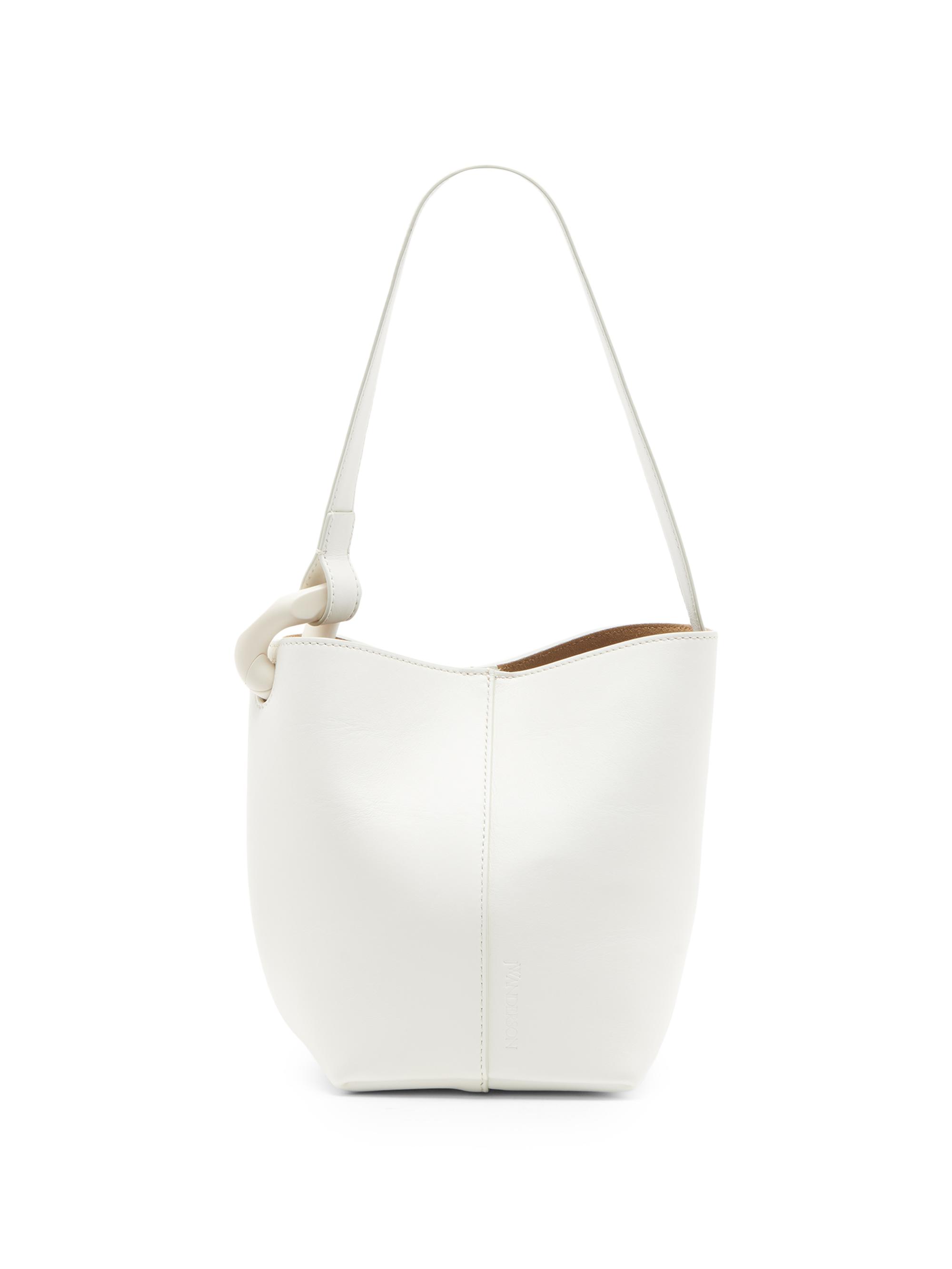 JW Anderson Women's  Corner Leather Bucket Bag - Off White