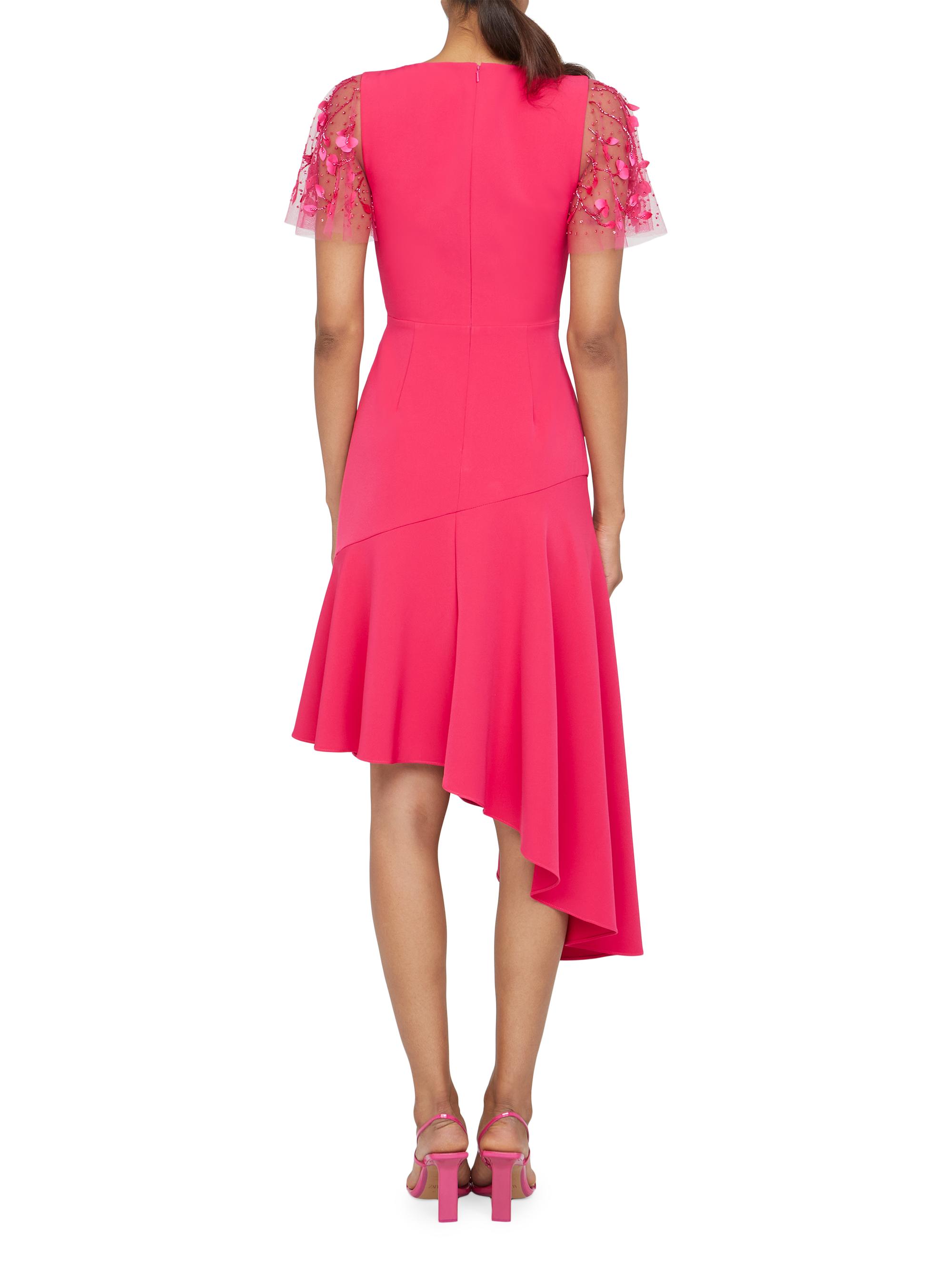 sachin and babi light blue dress Flutter-sleeve Midi Wrap Dress