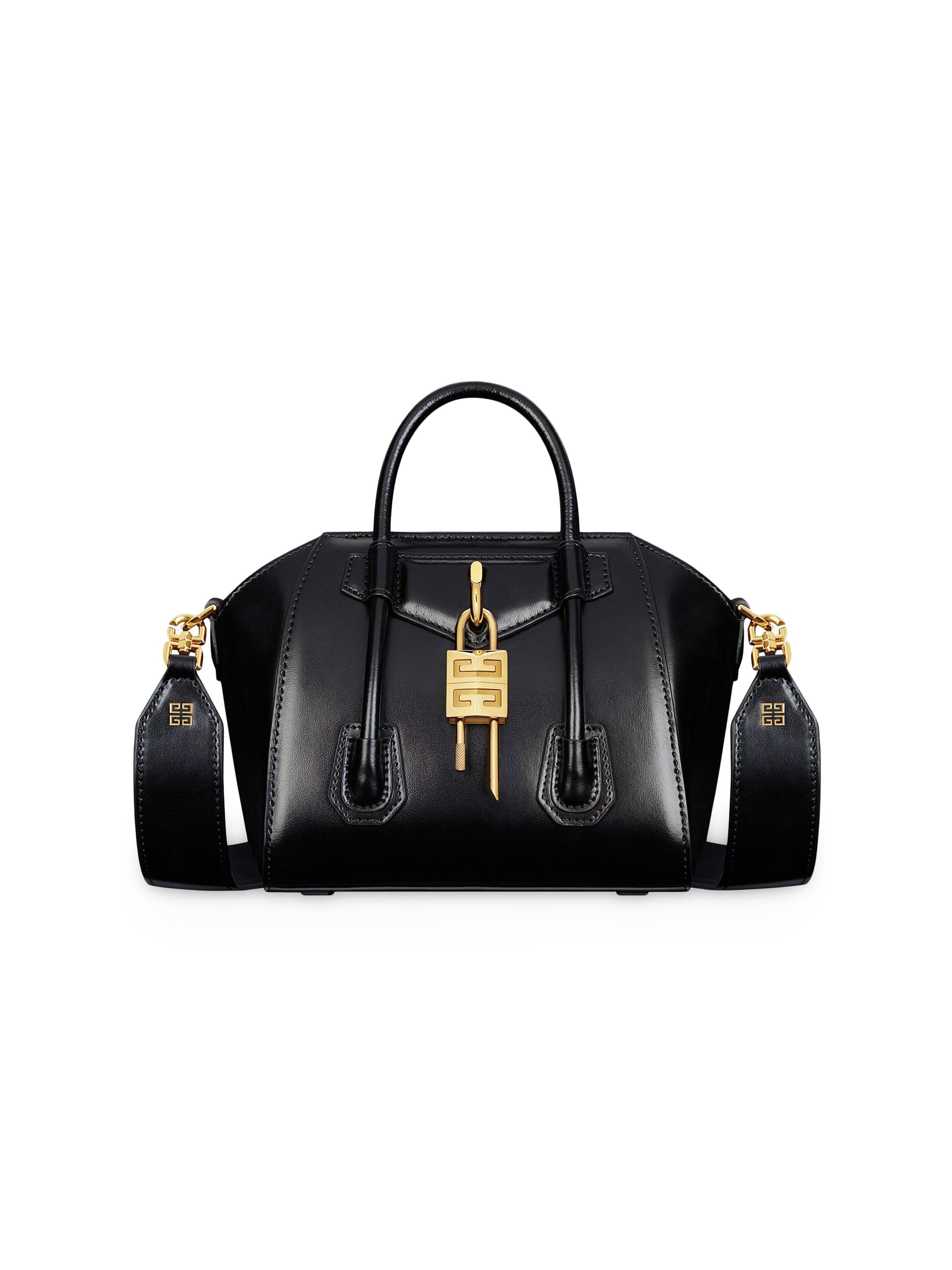 Givenchy Women's Antigona Toy Lock Bag in Box Leather - Black