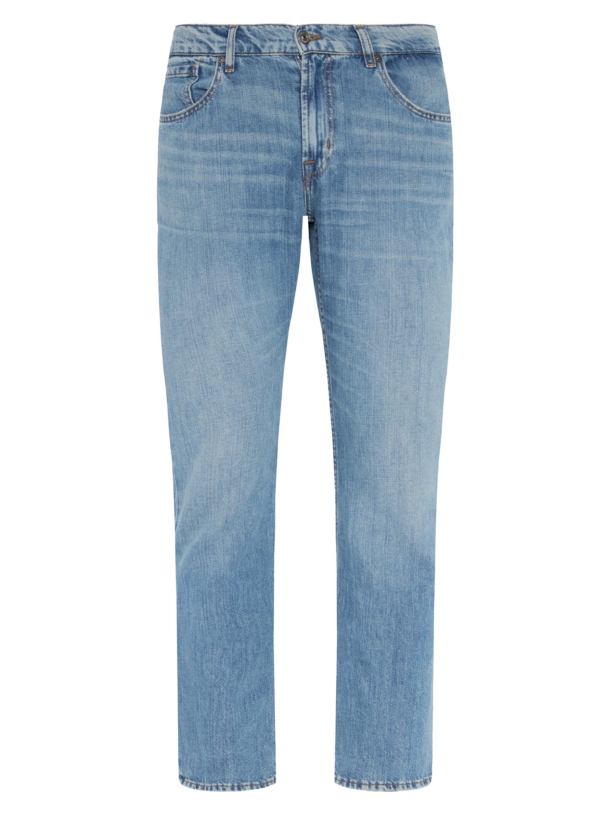 7 For All Mankind Men's The Straight Mid-Rise Jeans - Station