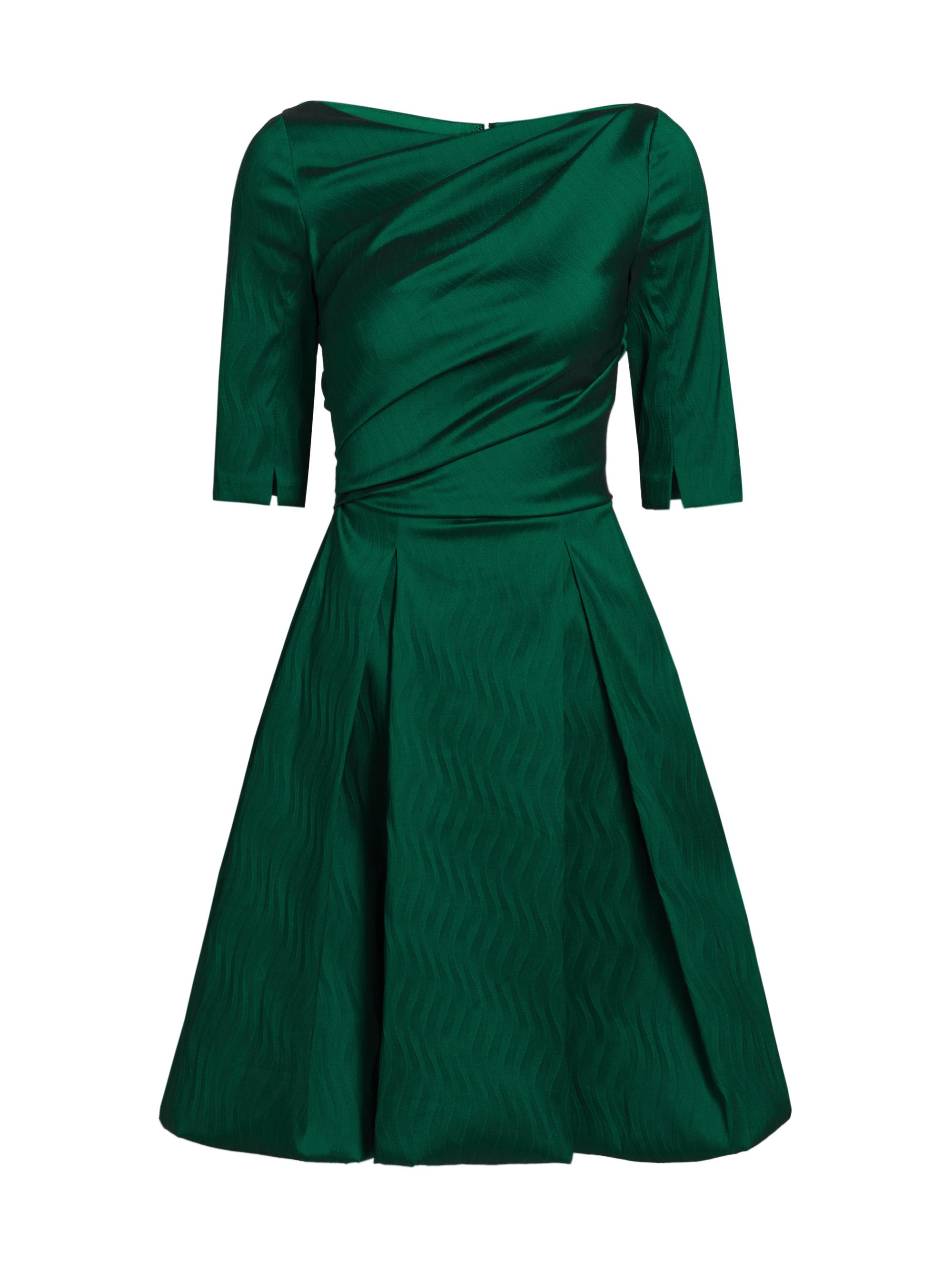 Talbot Runhof Women's Taffeta Fit & Flare Minidress - Jade
