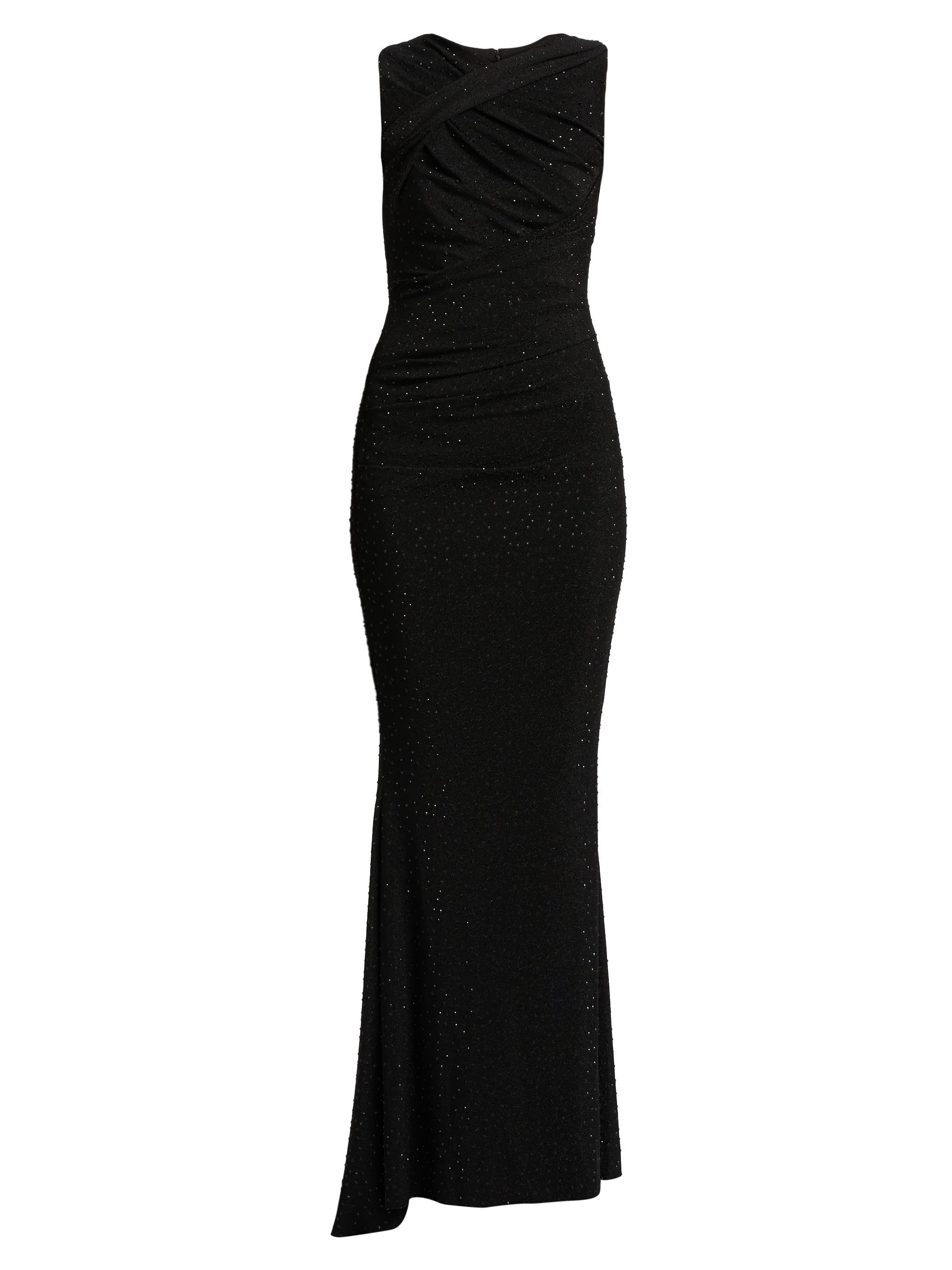 Talbot Runhof Women's Beaded Stretch Jersey Gown - Black