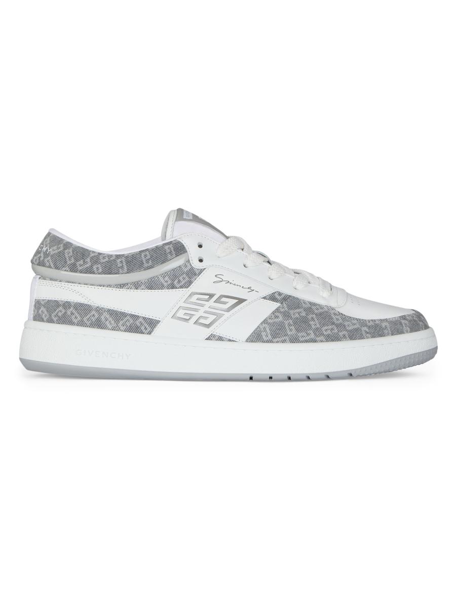 Givenchy G Move Sneakers in Mixed Leathers and Denim