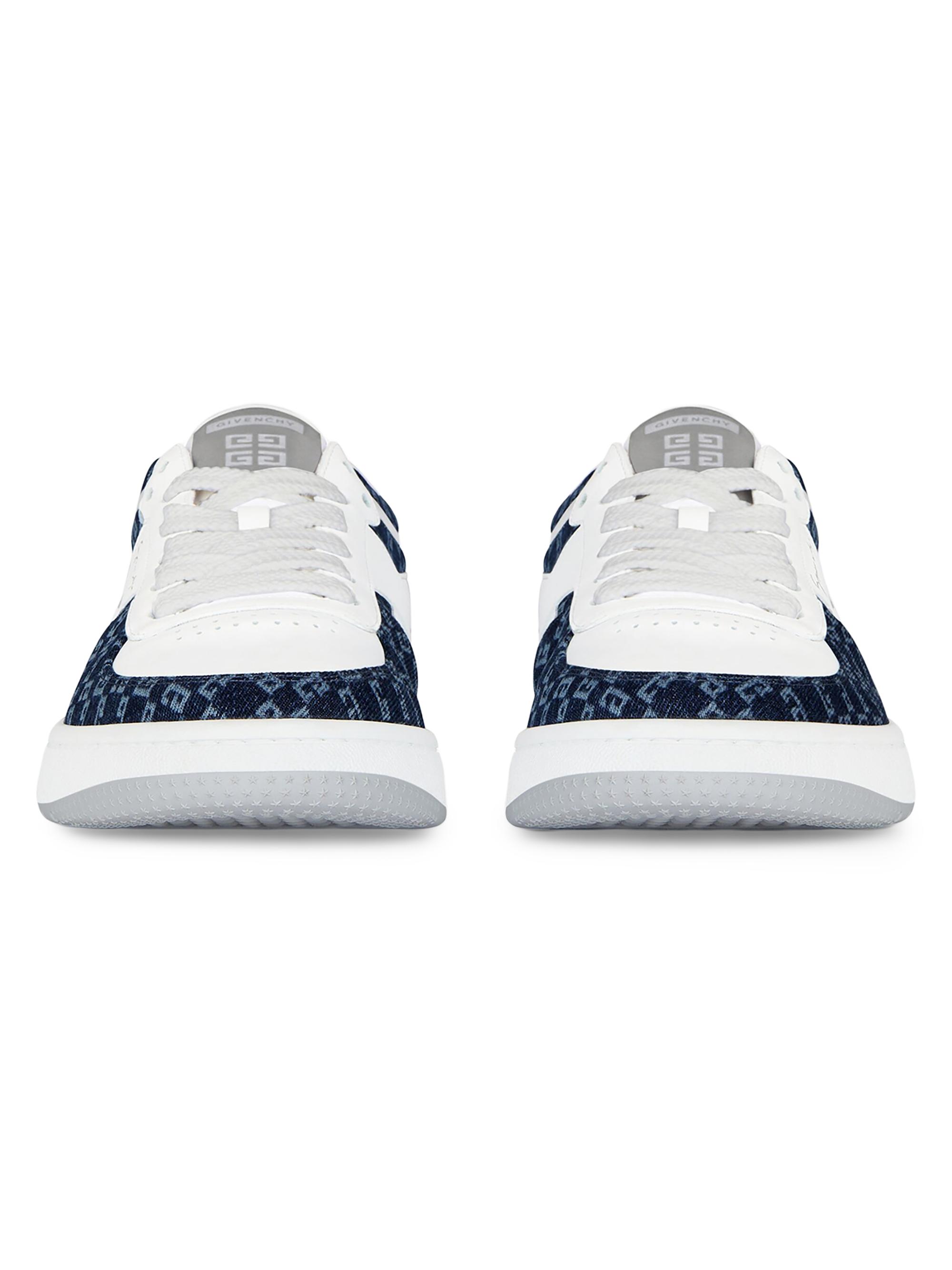 Givenchy G Move Sneakers in Mixed Leathers and Denim Monogram 72