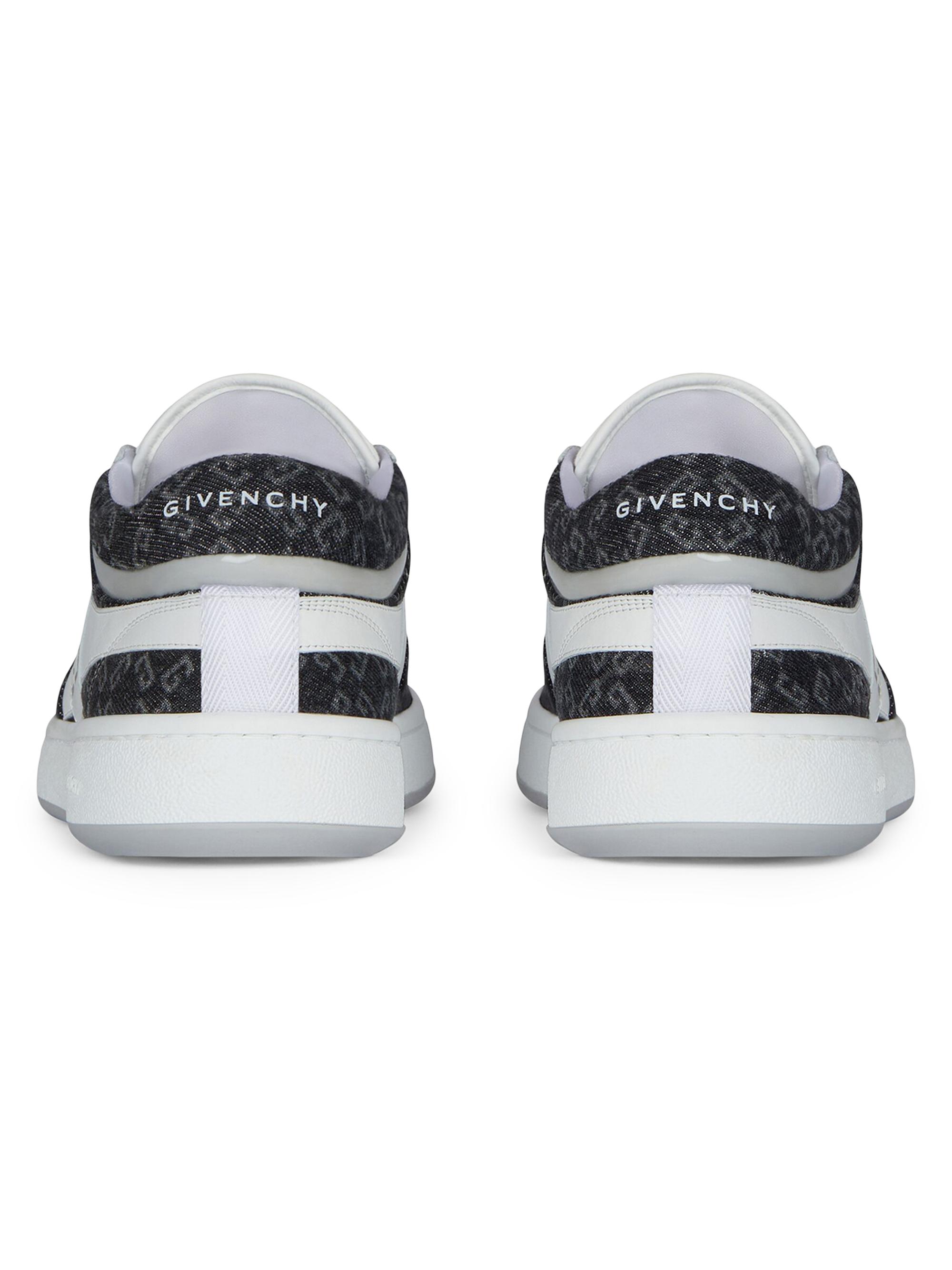 Givenchy G Move Sneakers in Mixed Leathers and Denim Monogram 72