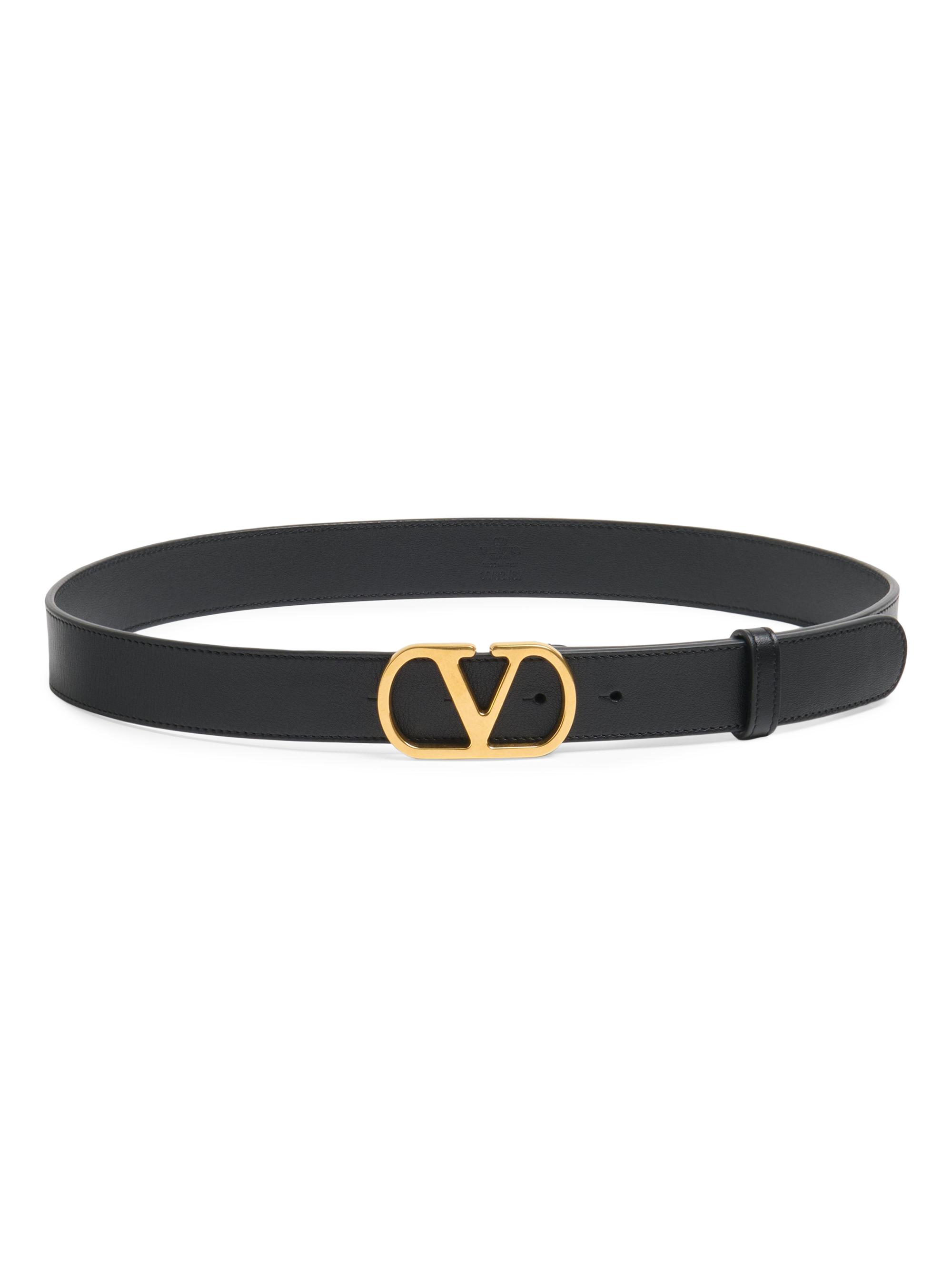 Valentino Garavani Reversible Vlogo Signature Belt in Glossy