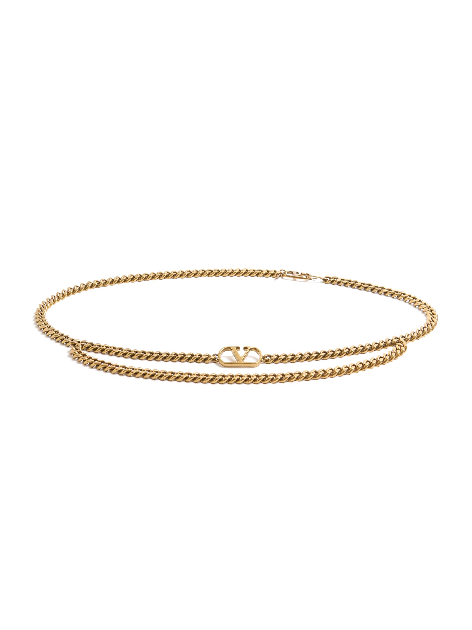 Valentino Garavani Women's VLogo Signature Chain Belt - Antique Brass