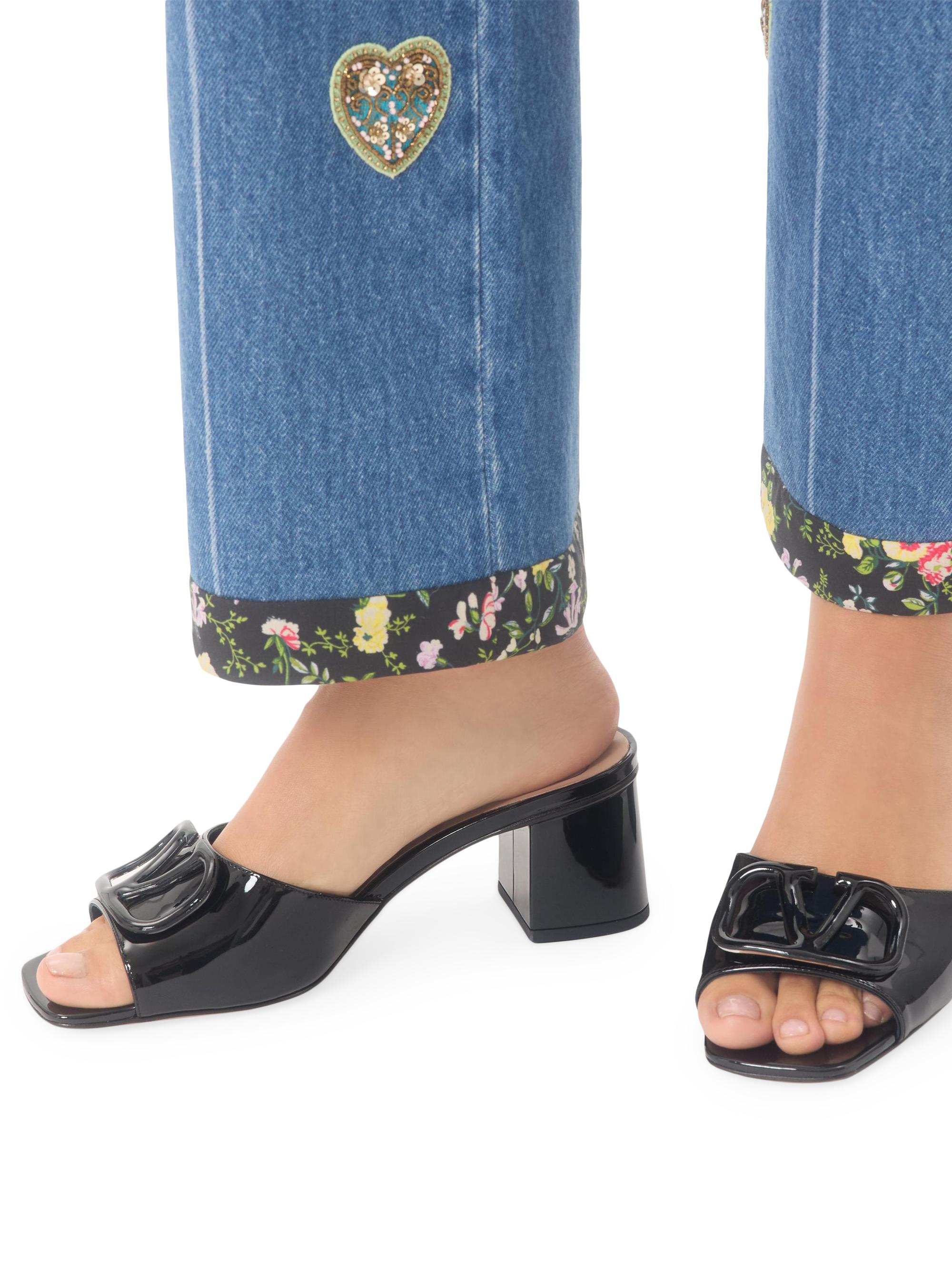 Valentino Garavani VLogo Signature 60MM Patent Leather Slide